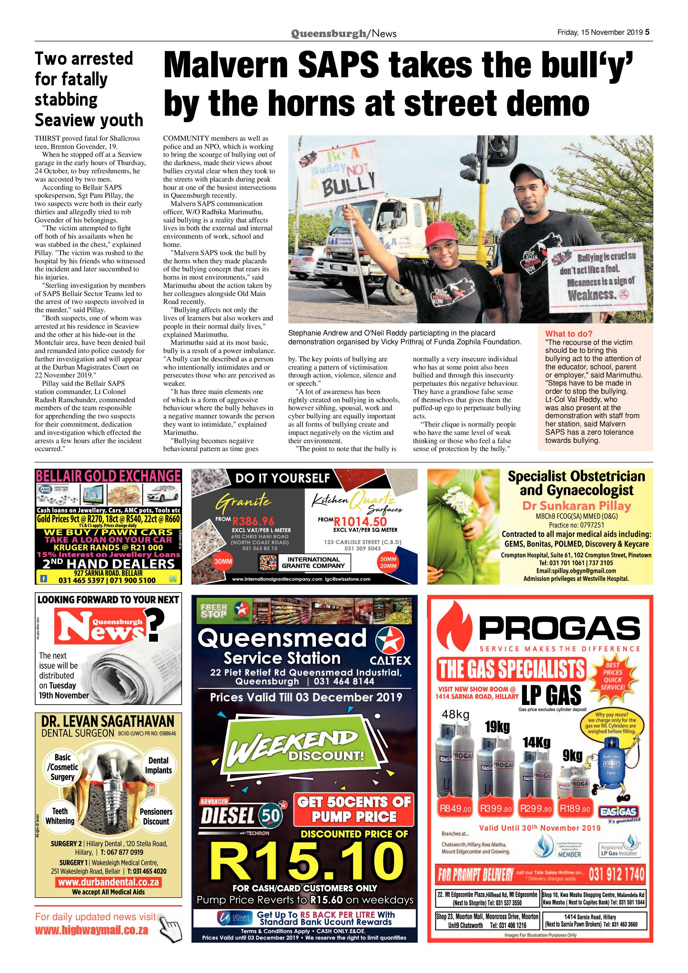 Queensburgh News 15 November 2019 page 5