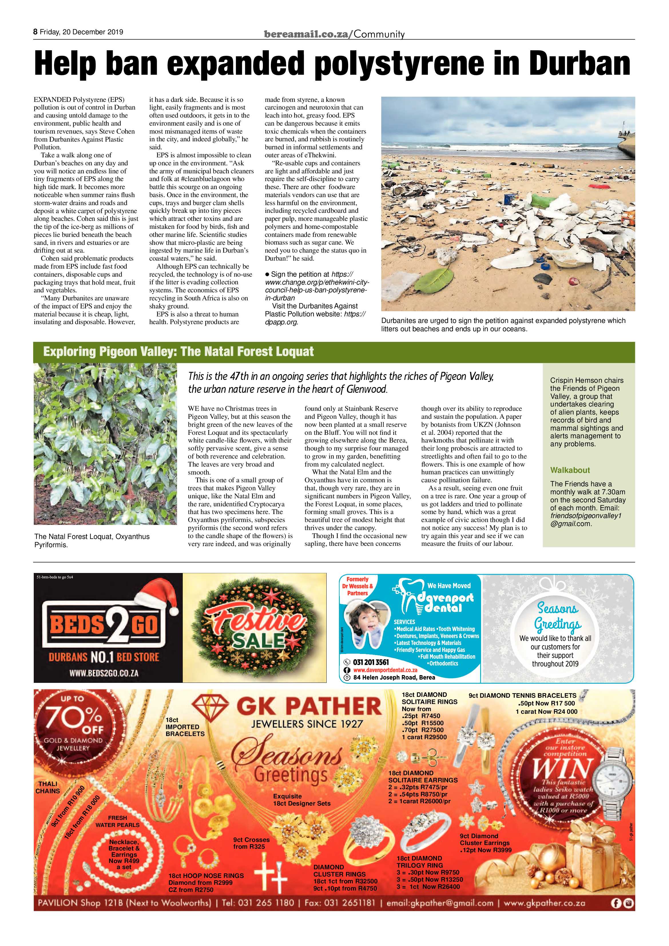 Berea Mail 20 December 2019 page 8