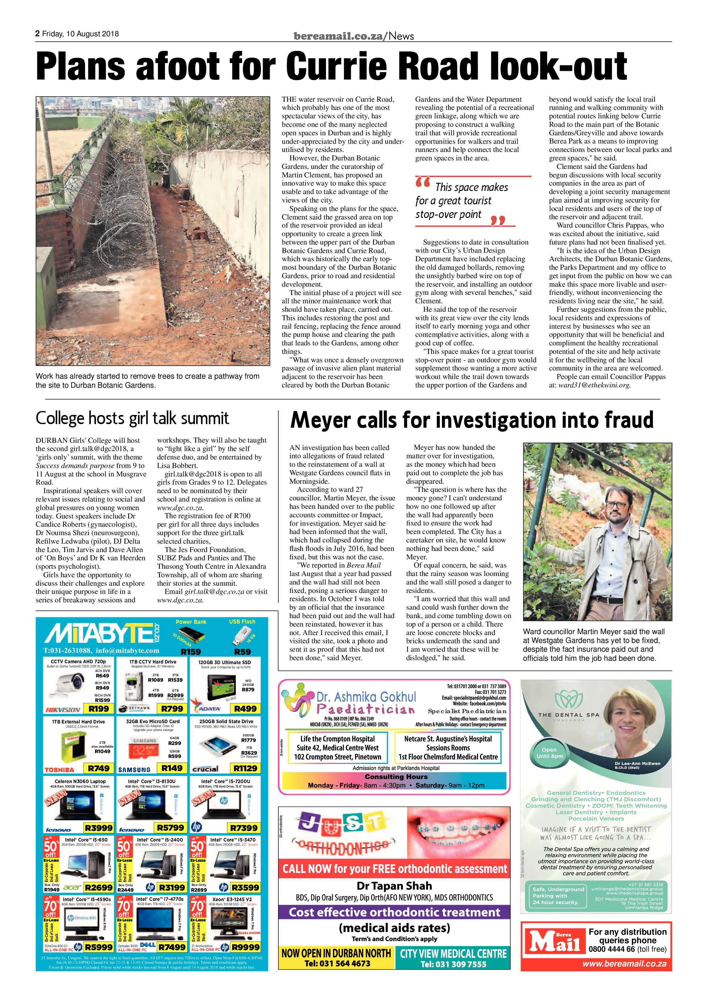 Berea Mail 10 August 2018 page 2