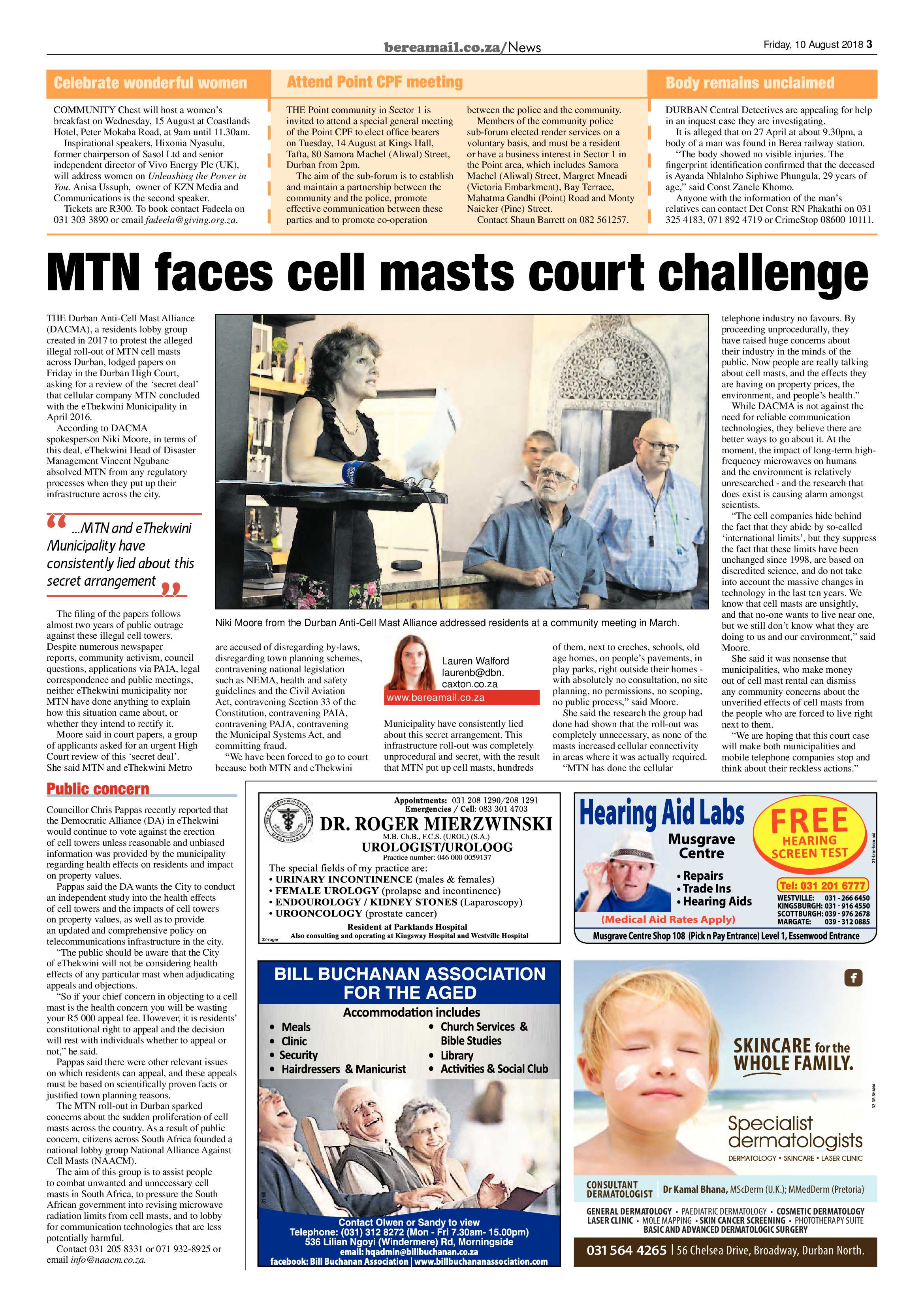 Berea Mail 10 August 2018 page 3