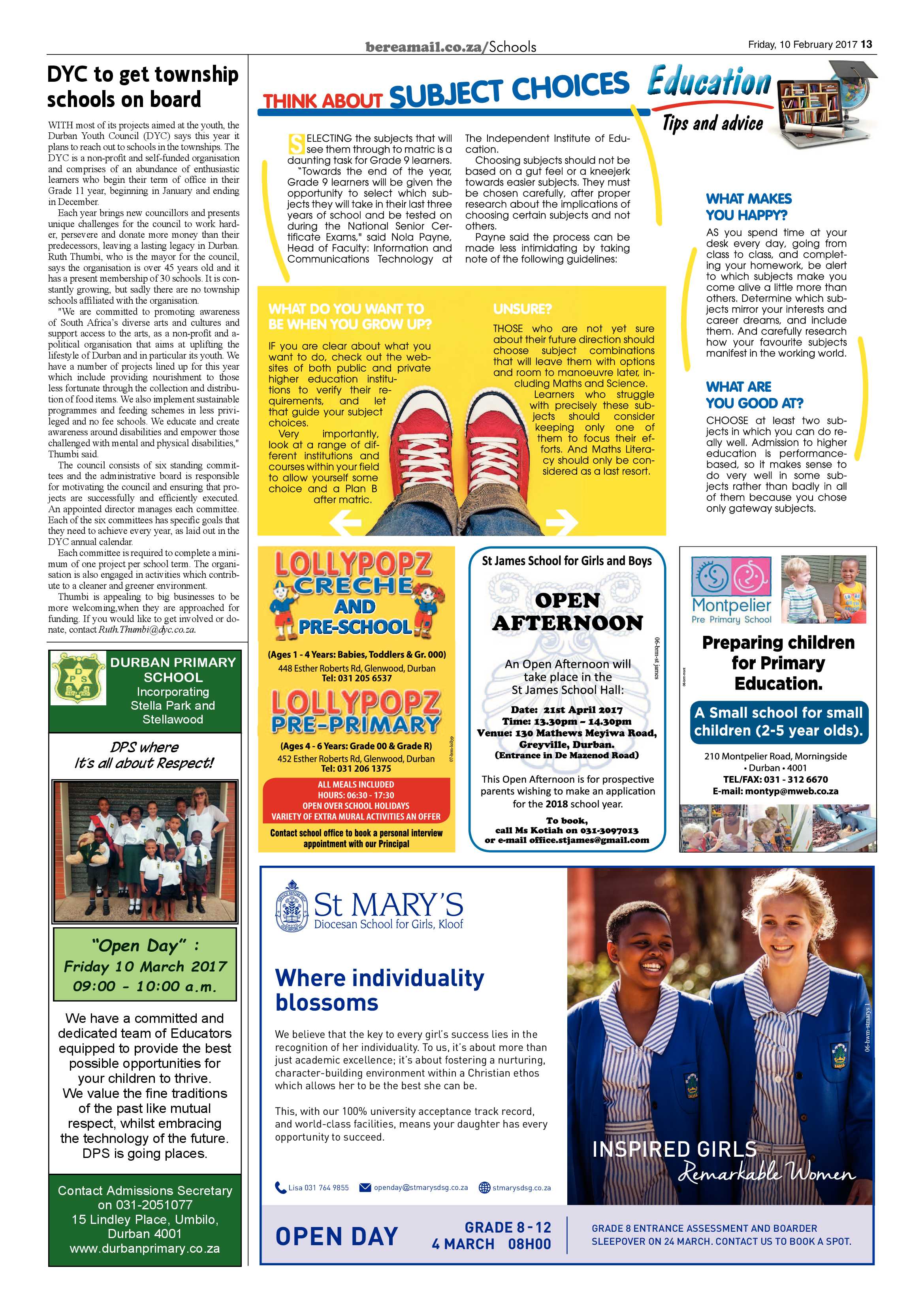 Berea Mail 10 February 2017 page 13
