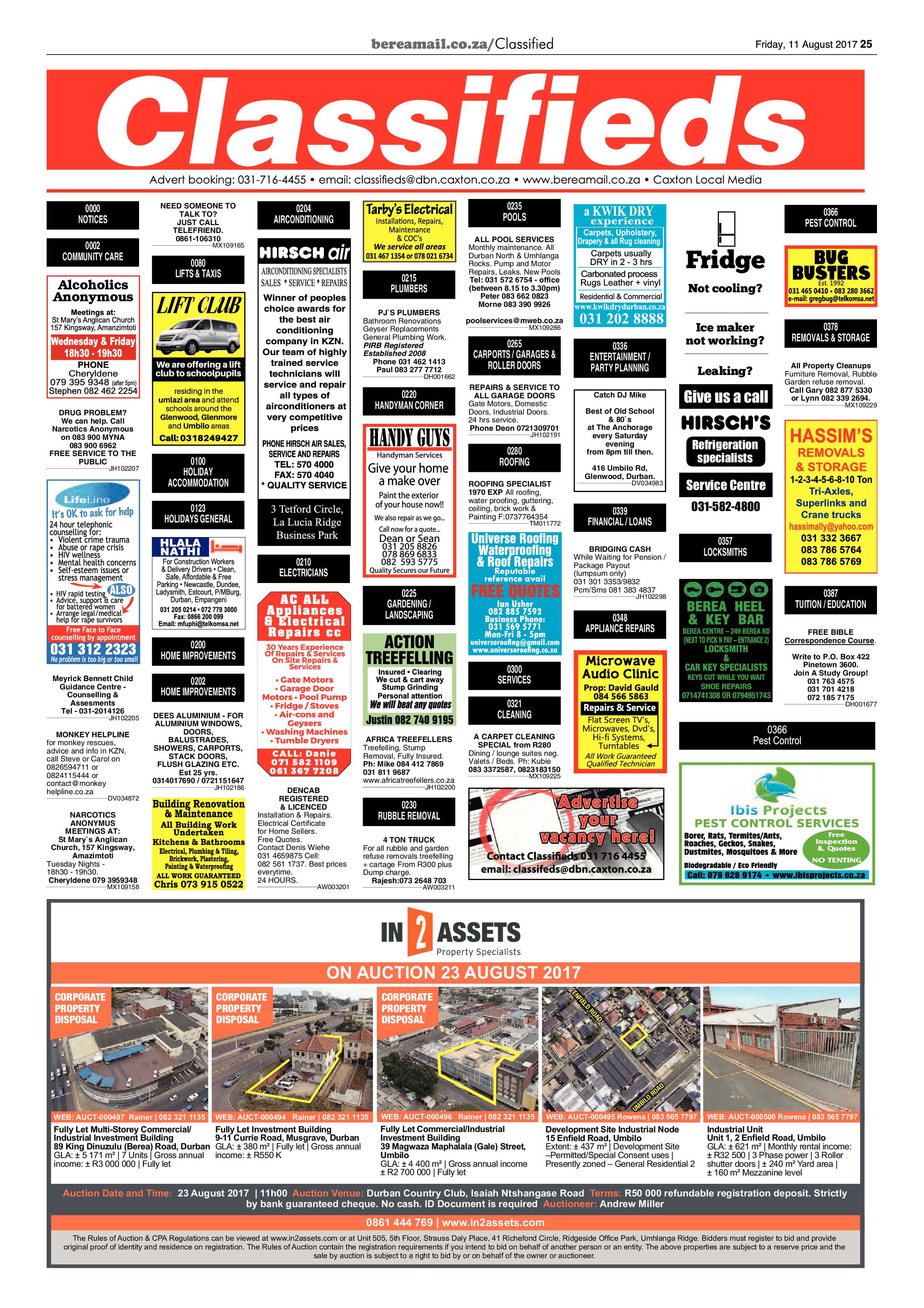 Berea Mail 11 August 2017 page 25