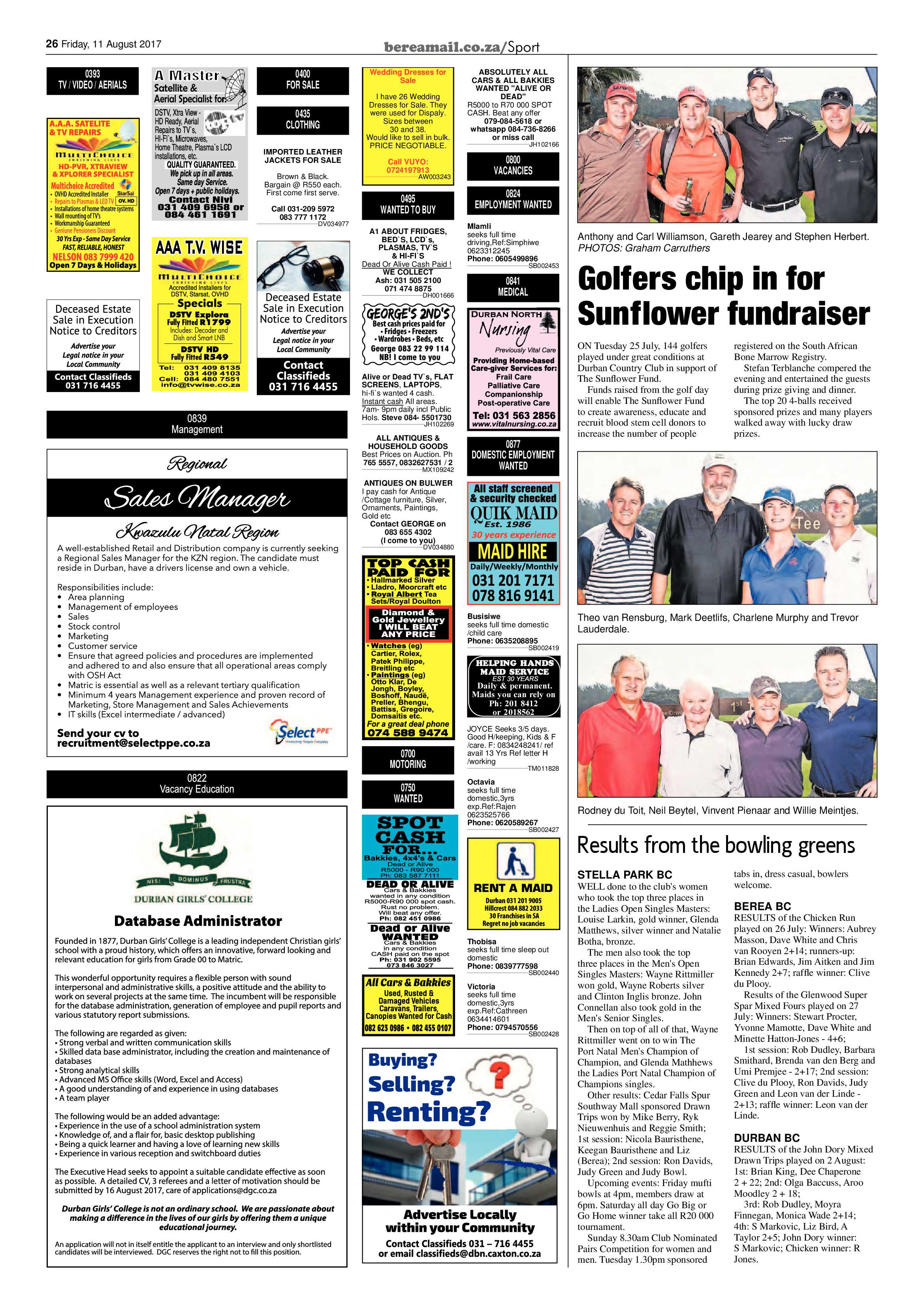 Berea Mail 11 August 2017 page 26