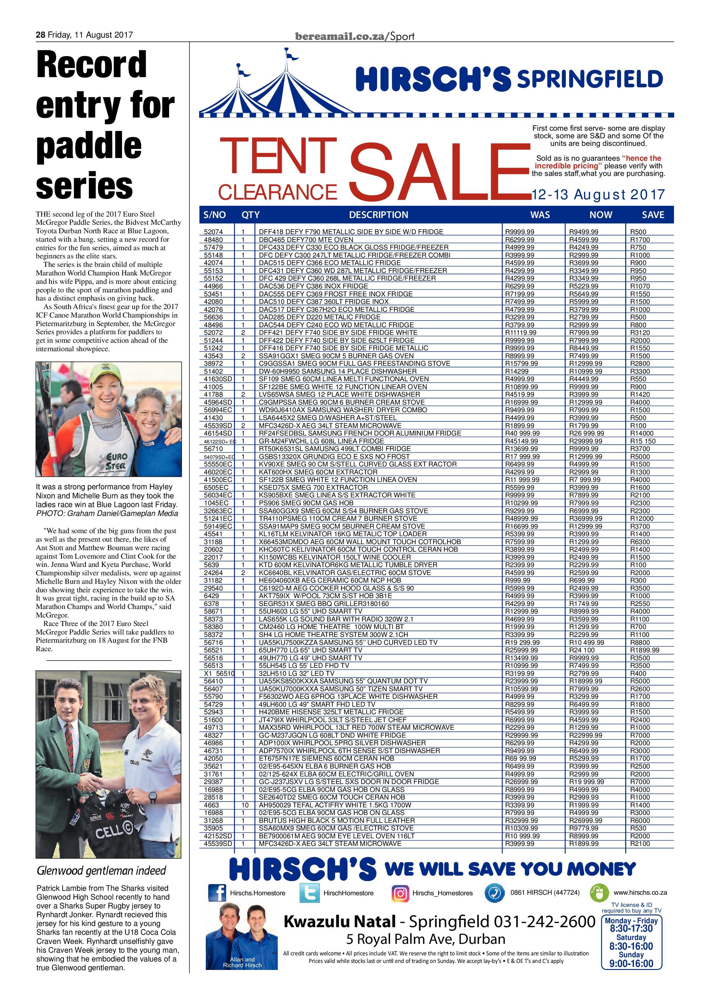 Berea Mail 11 August 2017 page 28