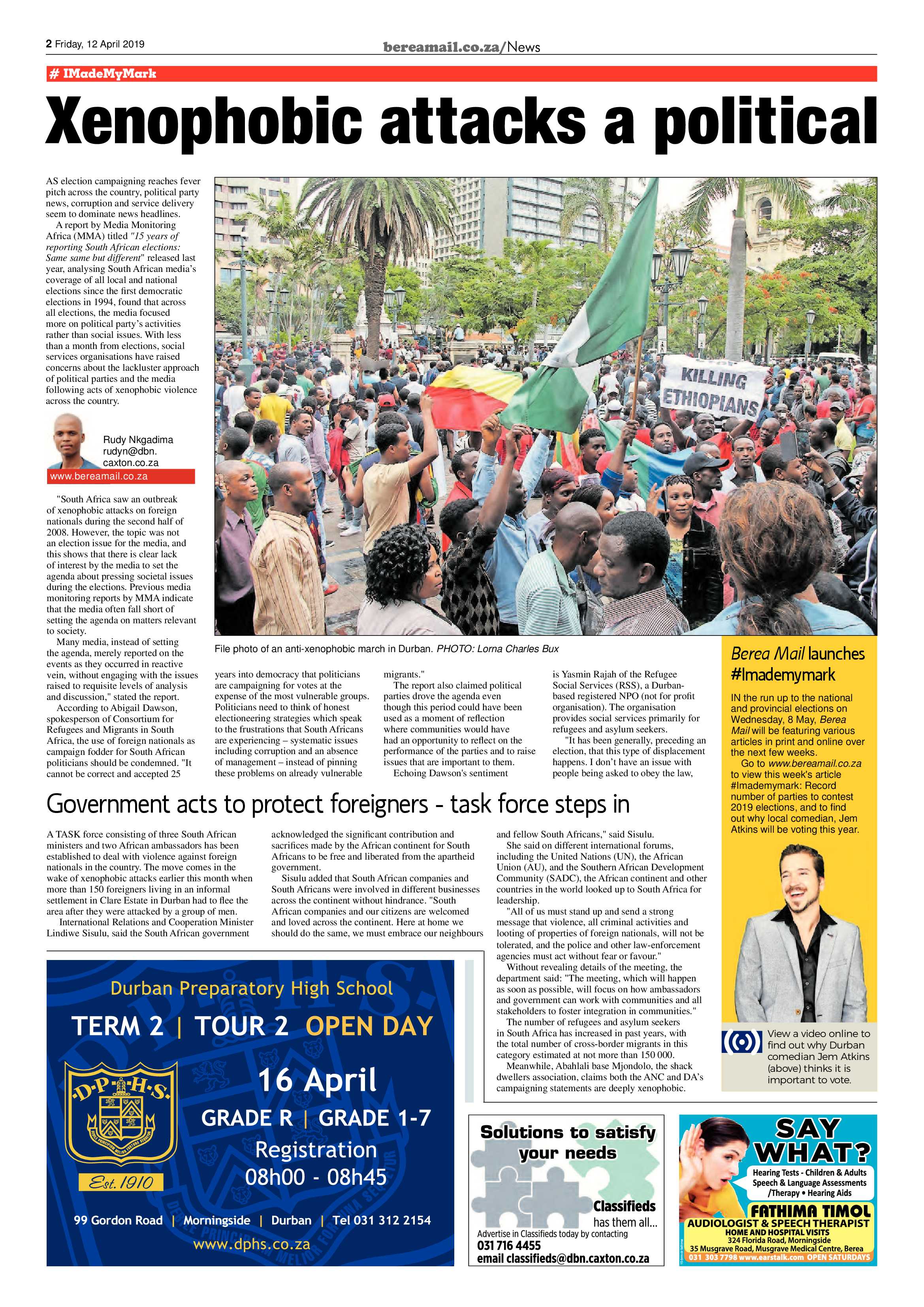Berea Mail 12 April 2019 page 2