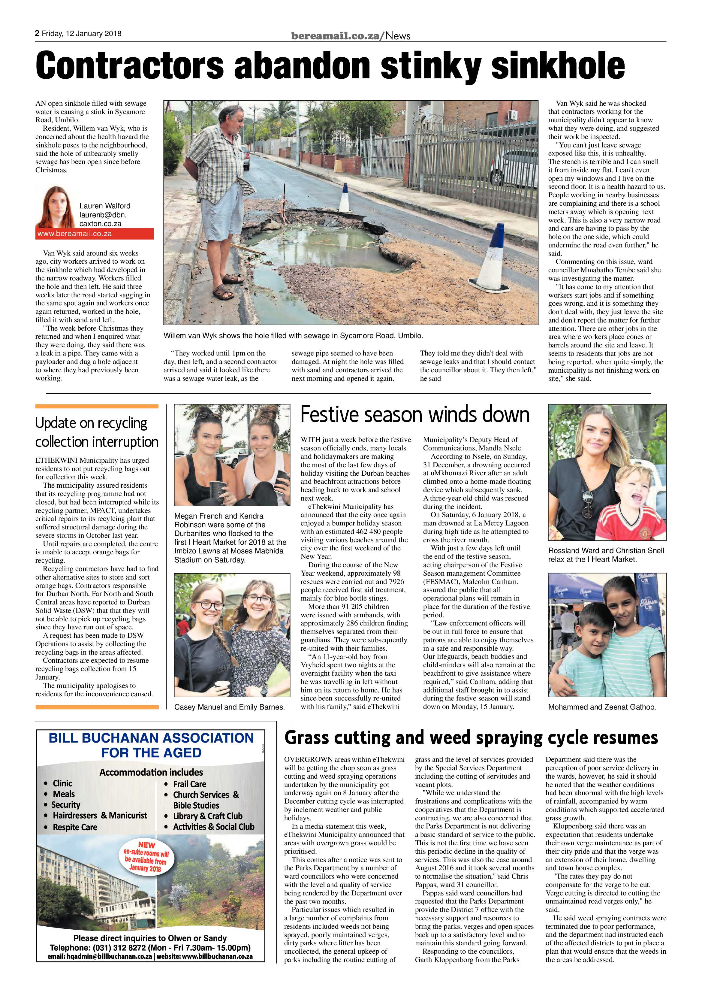 Berea Mail 12 January 2017 page 2