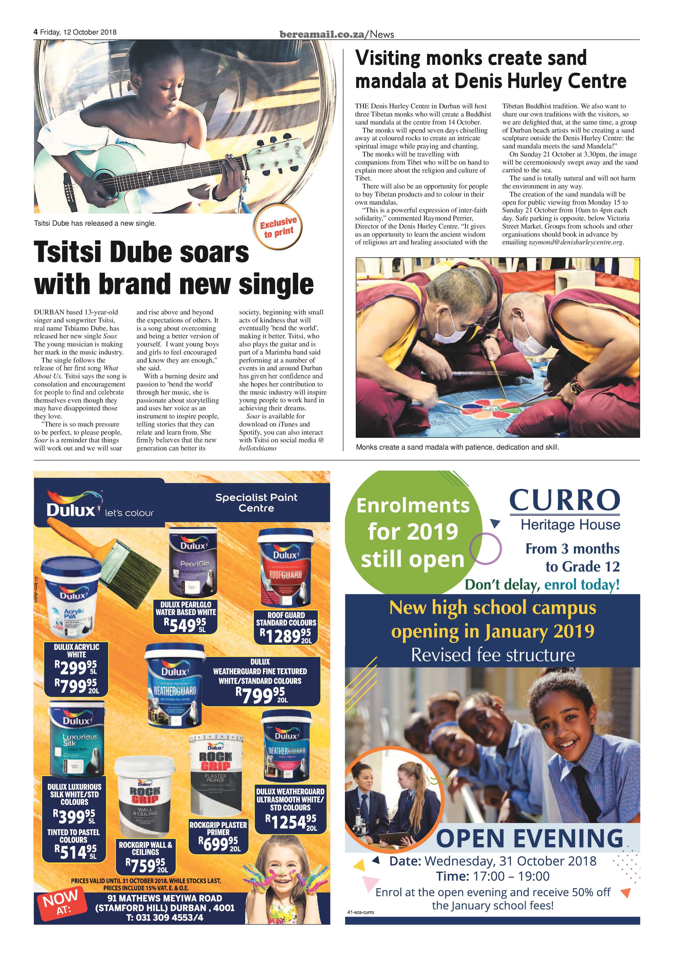 Berea Mail 12 October 2018 page 4