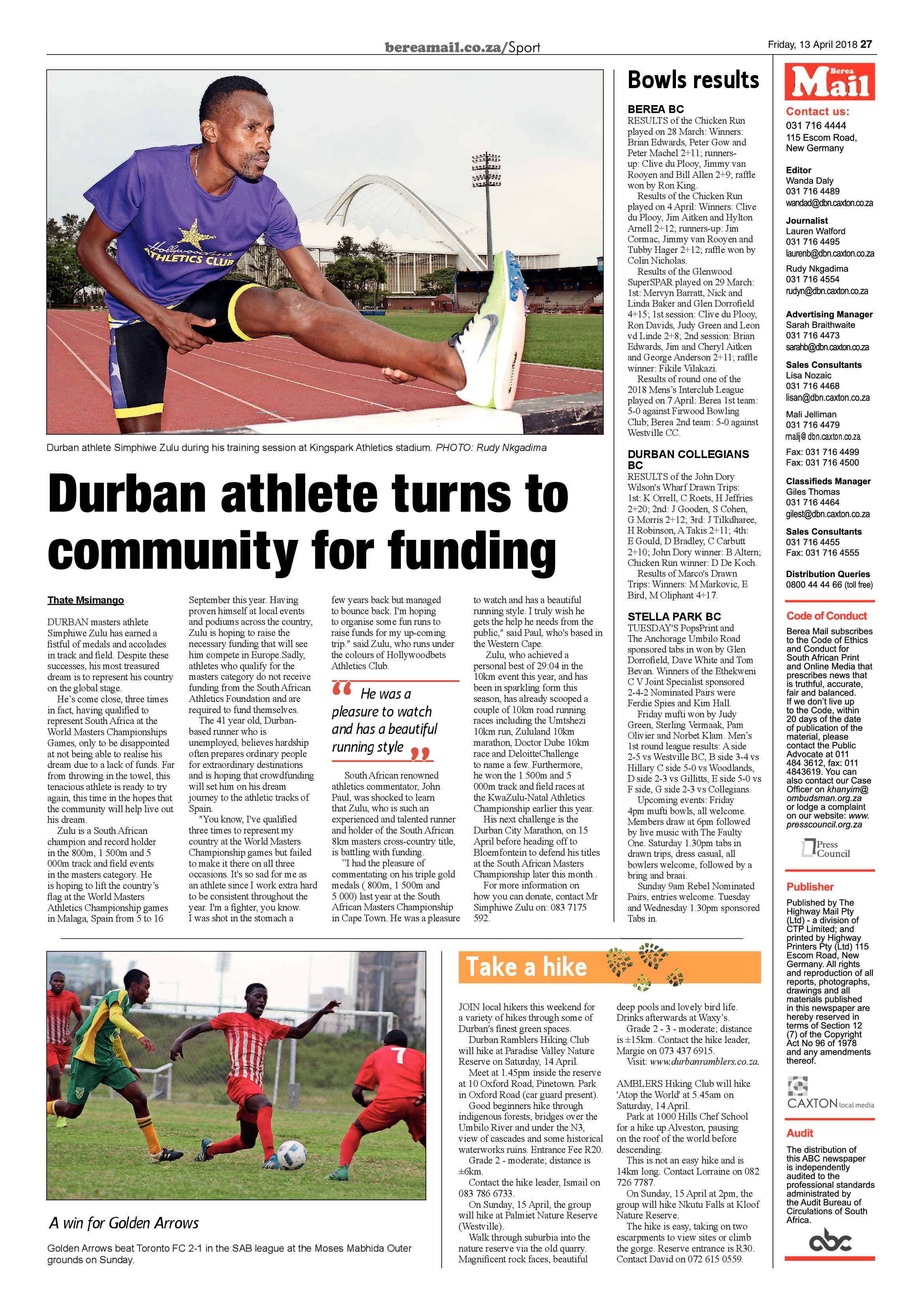 Berea Mail 13 April 2018 page 27