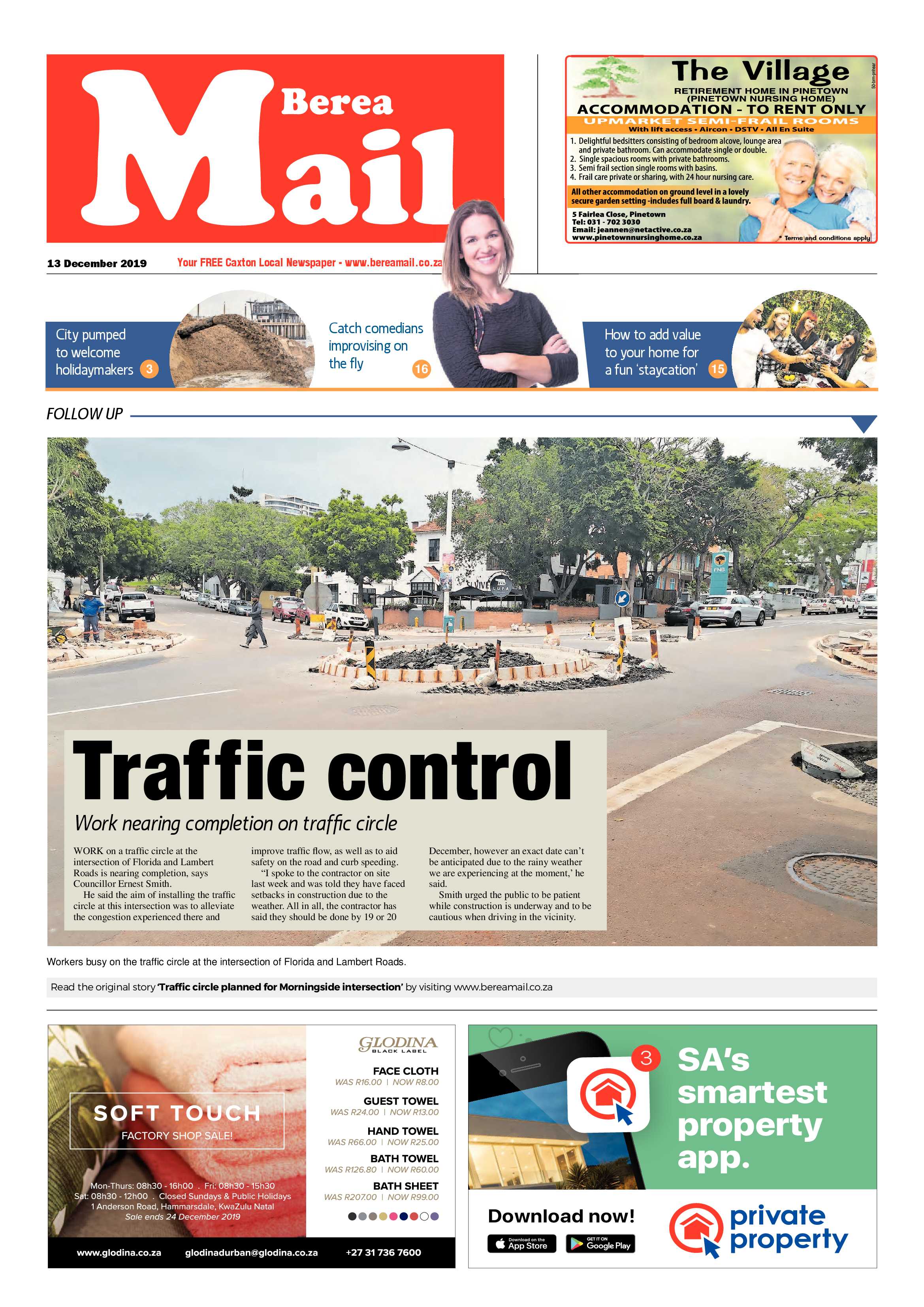 Berea Mail 13 December 2019 page 1