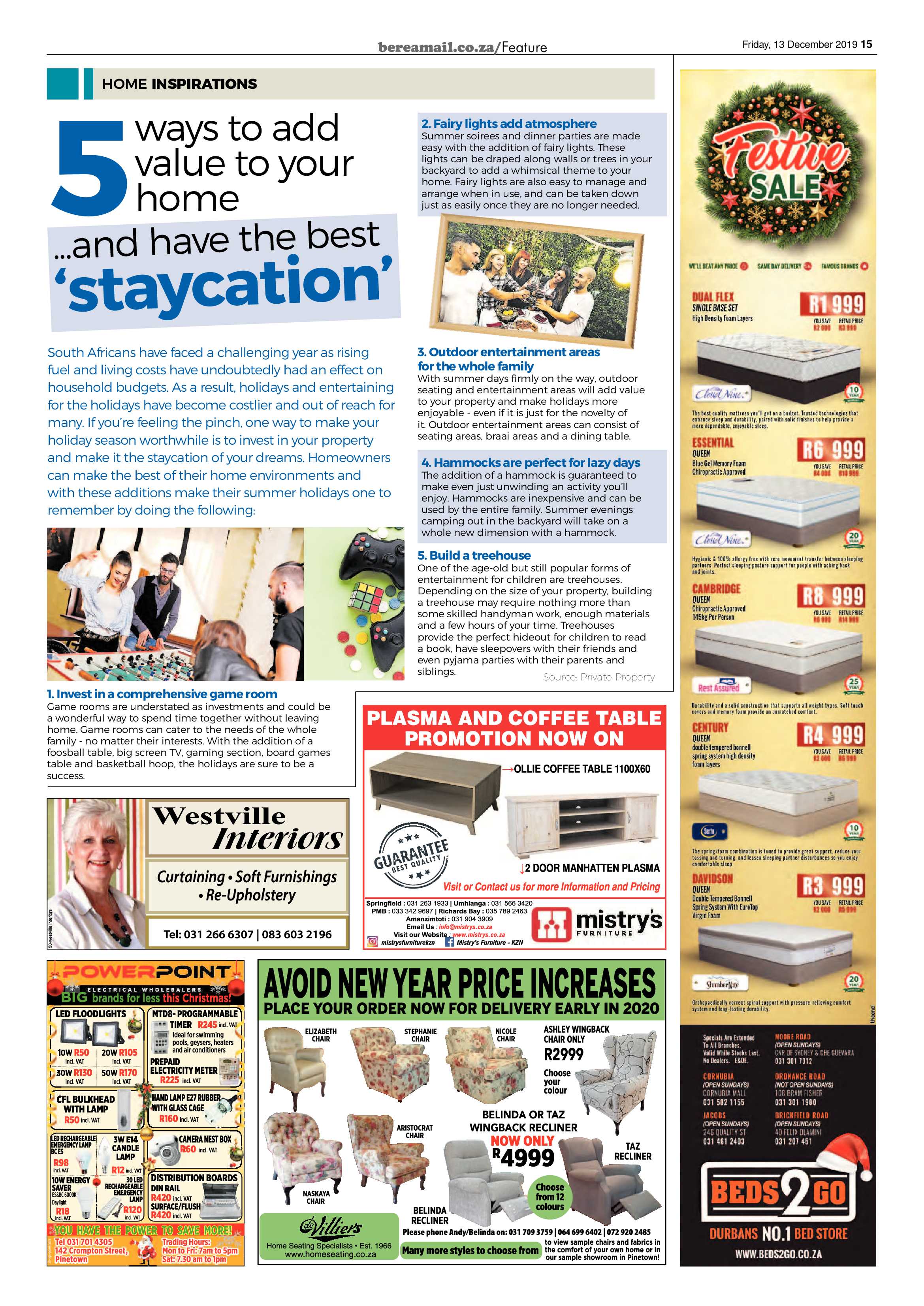 Berea Mail 13 December 2019 page 15