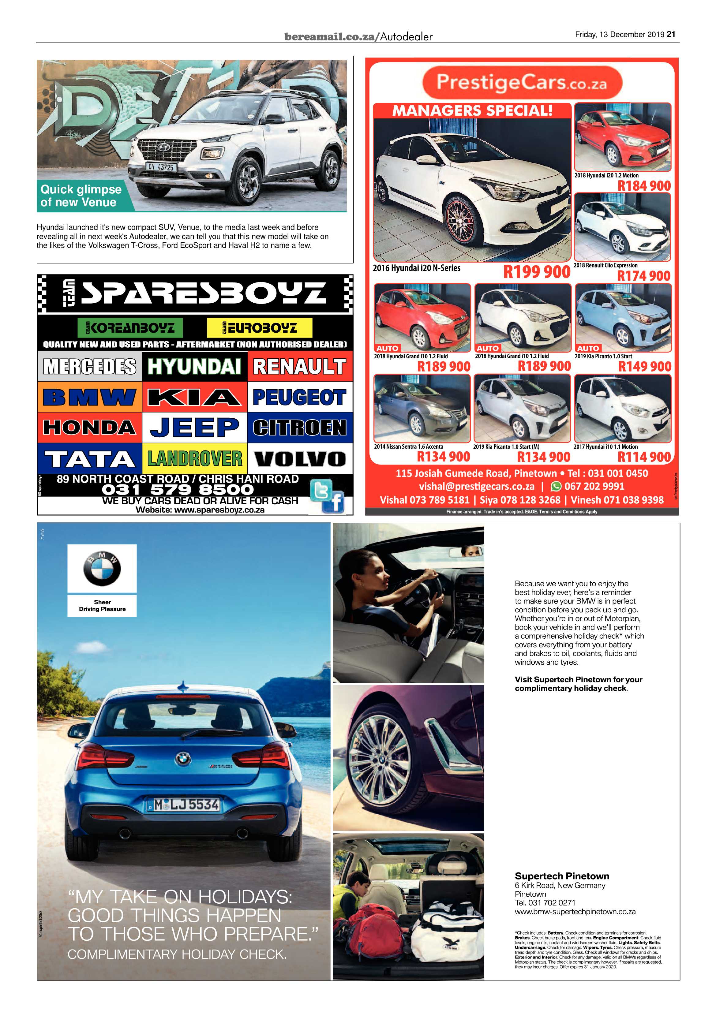 Berea Mail 13 December 2019 page 21