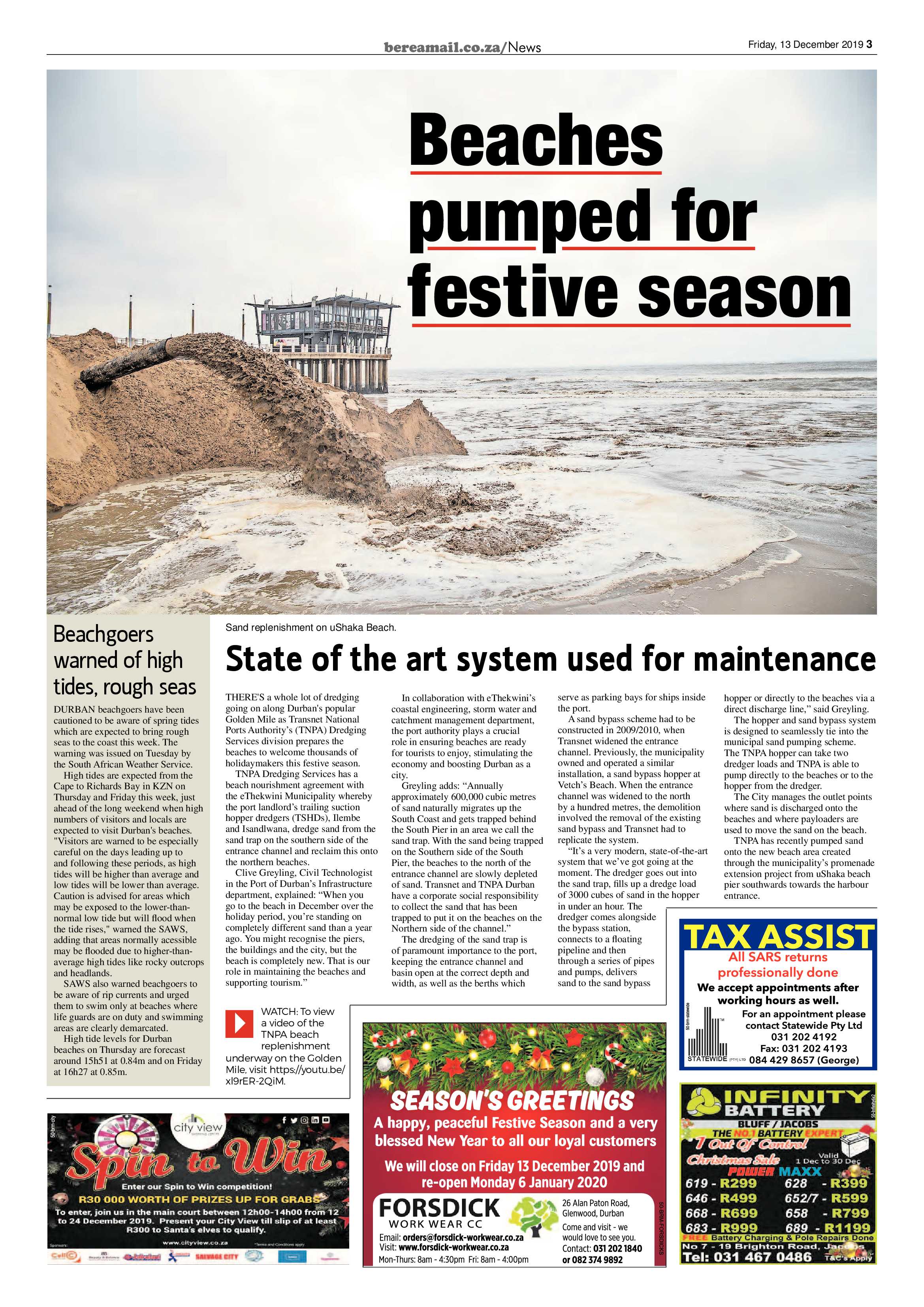 Berea Mail 13 December 2019 page 3