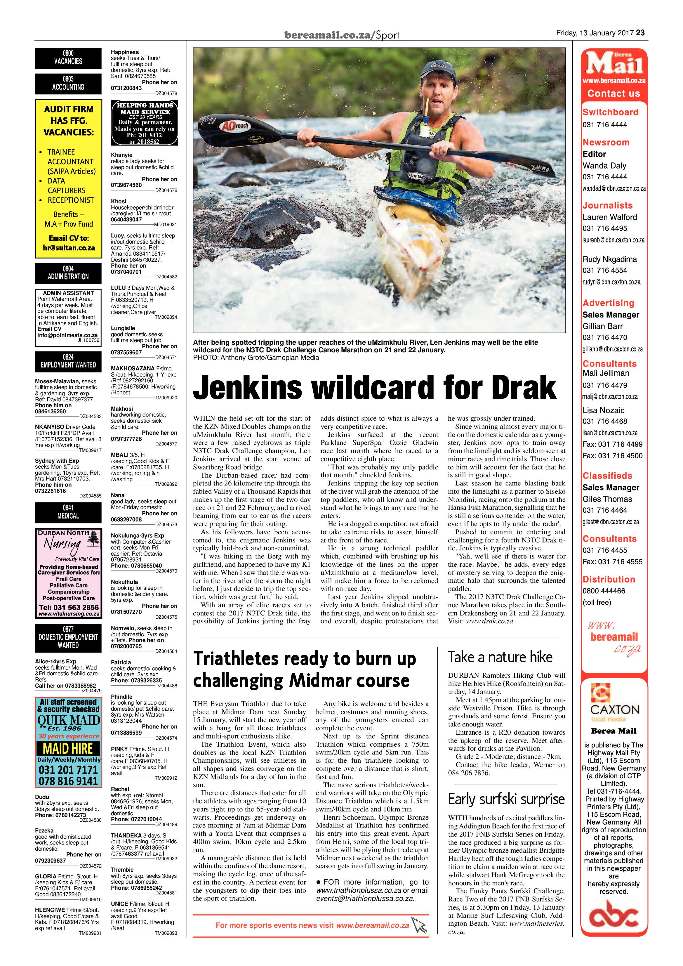 Berea Mail 13 January 2017 page 23