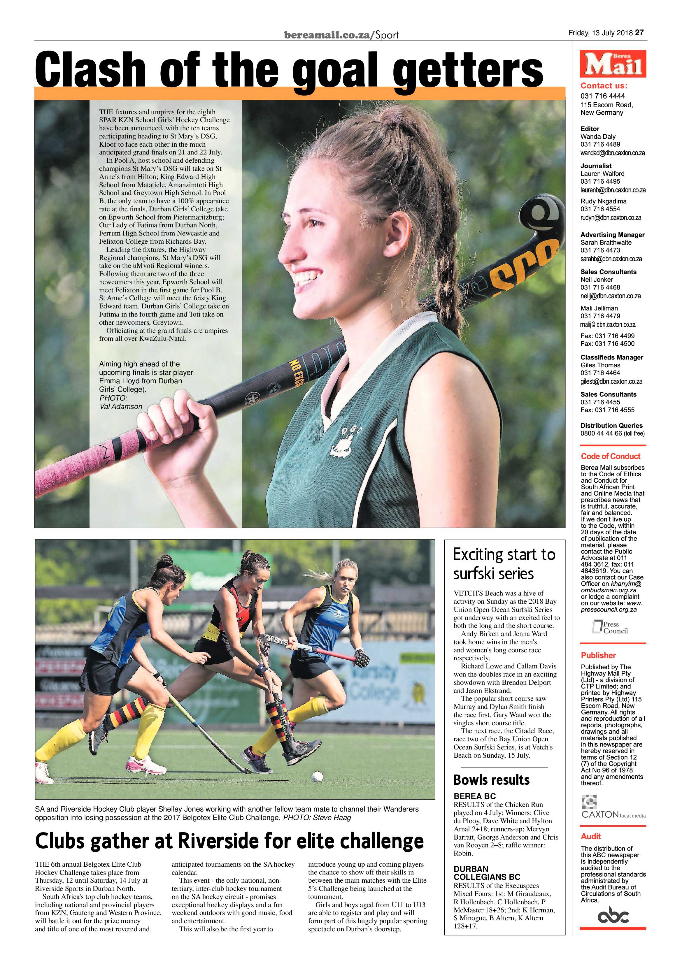 Berea Mail 13 July 2018 page 27