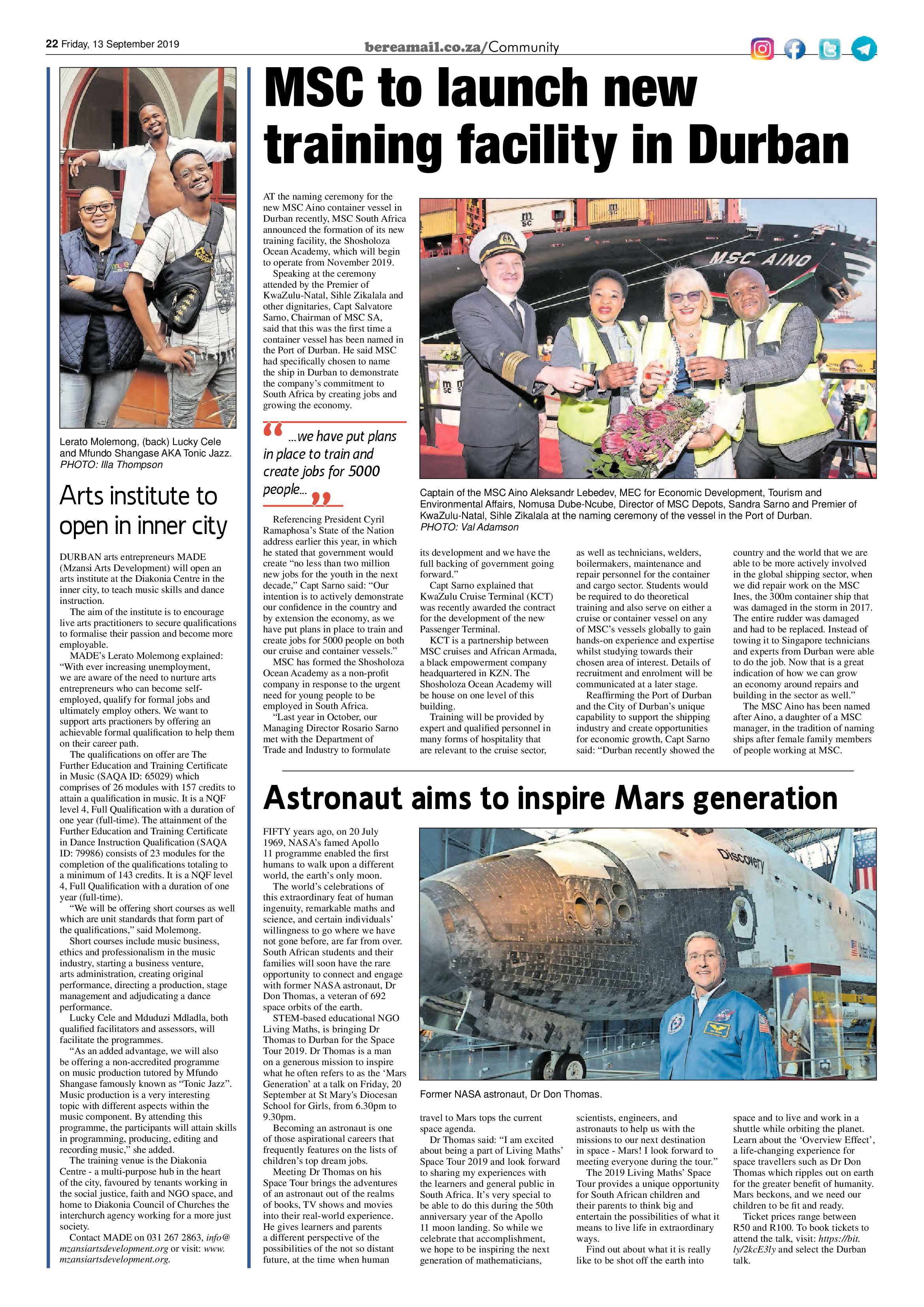 Berea Mail 13 September 2019 page 22