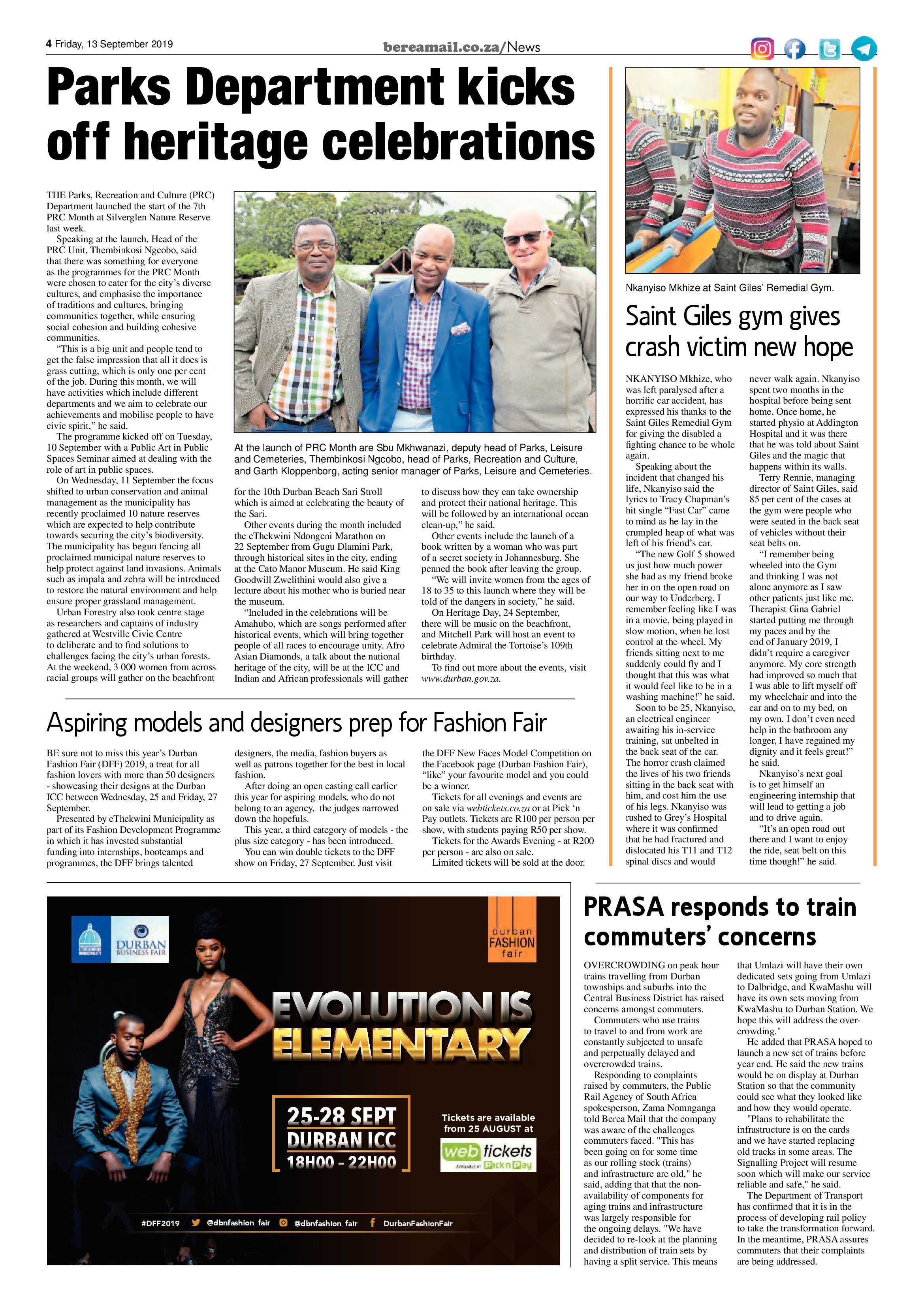 Berea Mail 13 September 2019 page 4