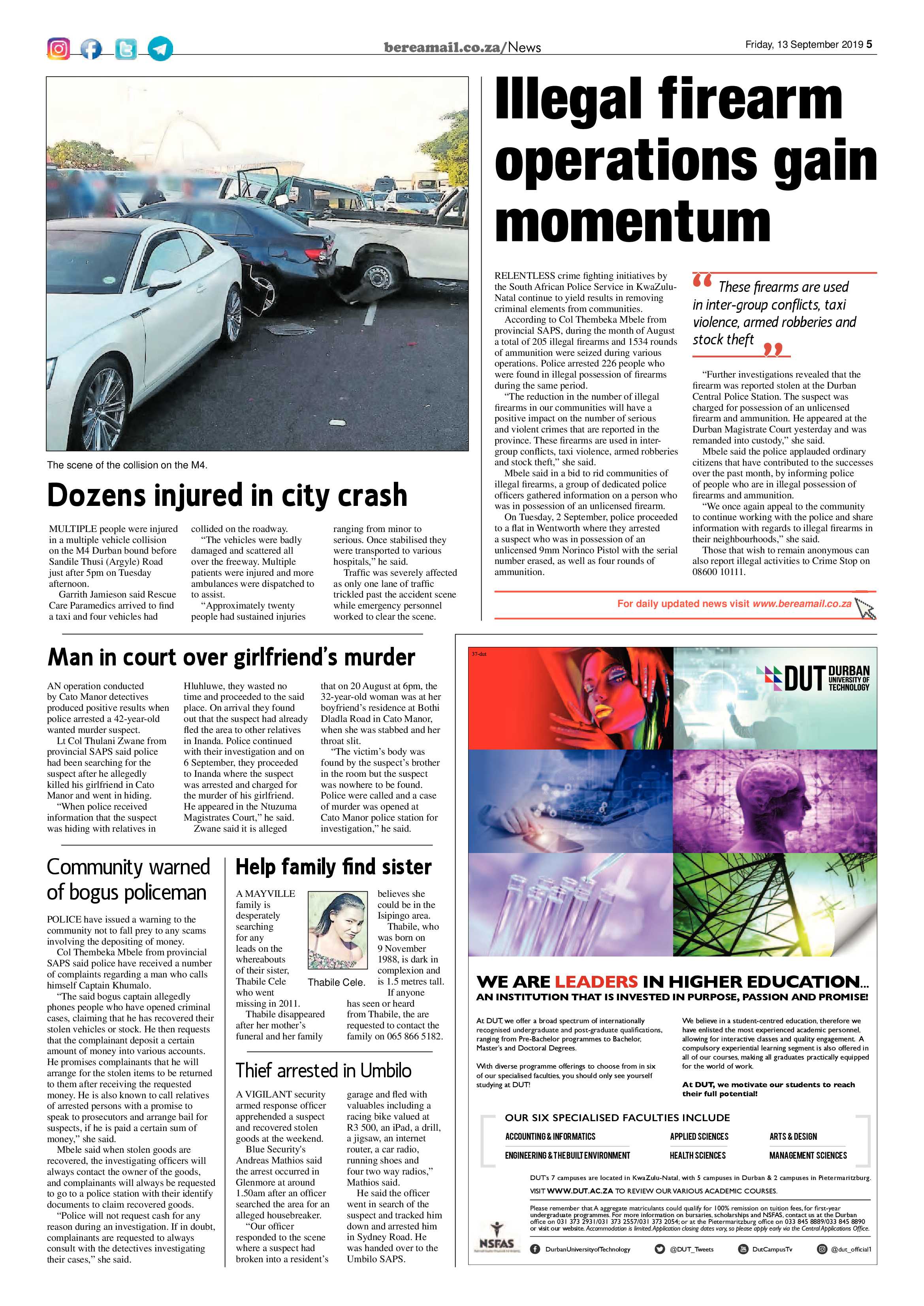 Berea Mail 13 September 2019 page 5