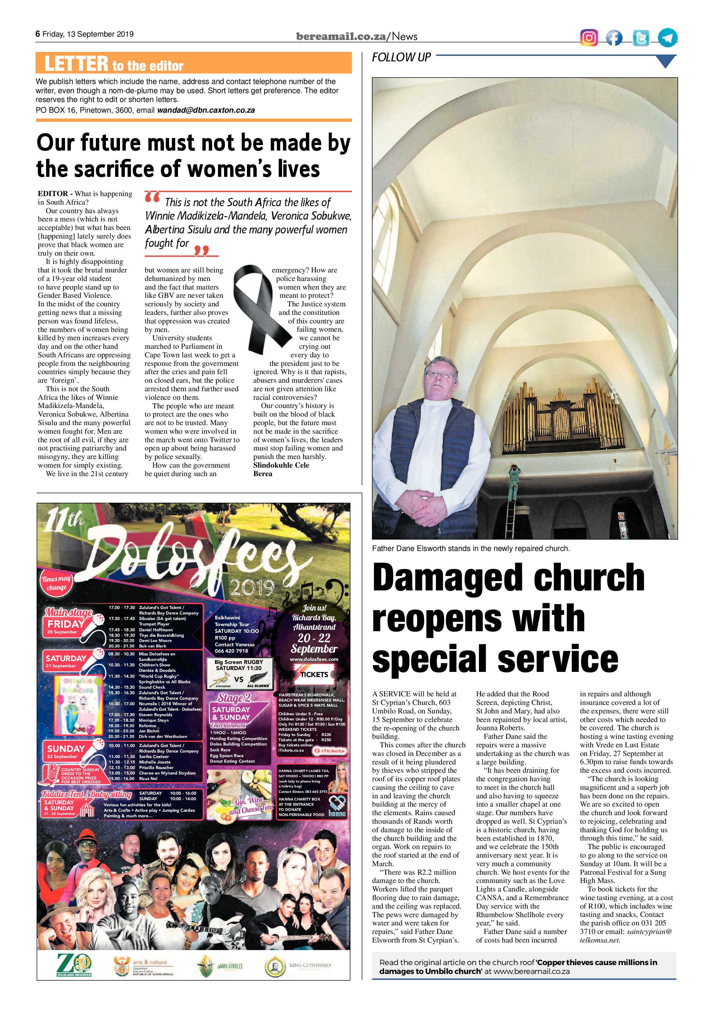 Berea Mail 13 September 2019 page 6