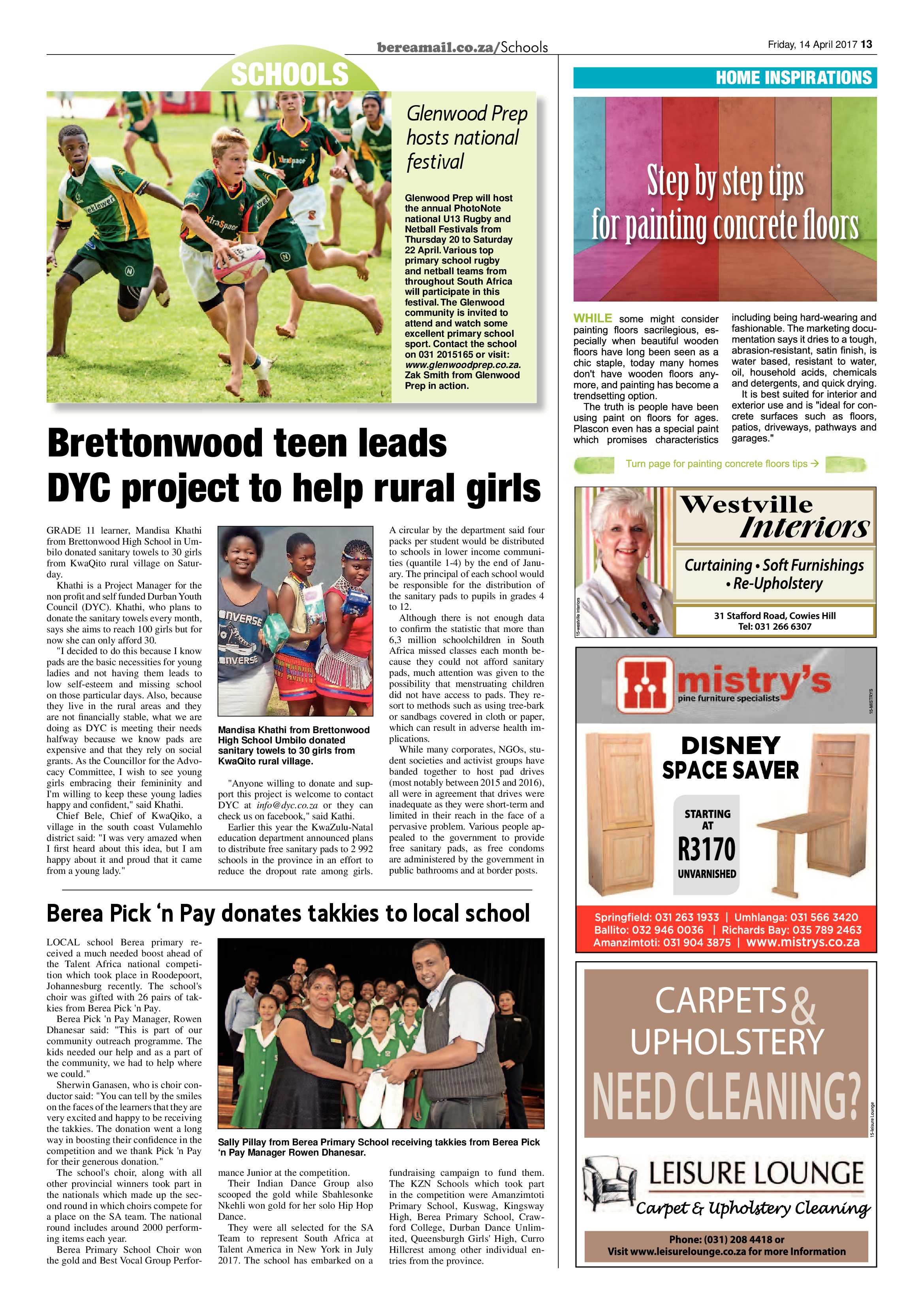 Berea Mail 14 April 2017 page 13