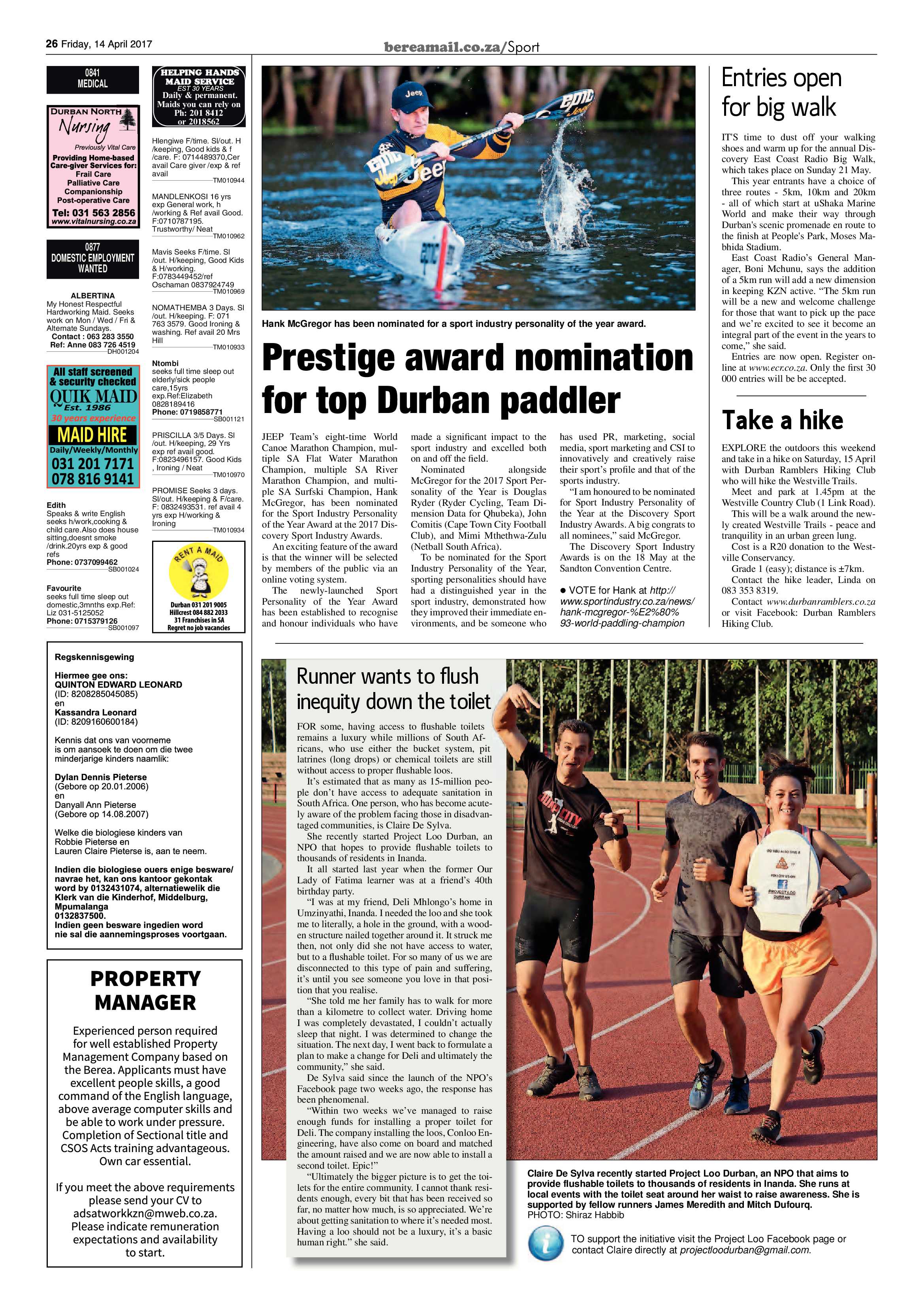 Berea Mail 14 April 2017 page 26