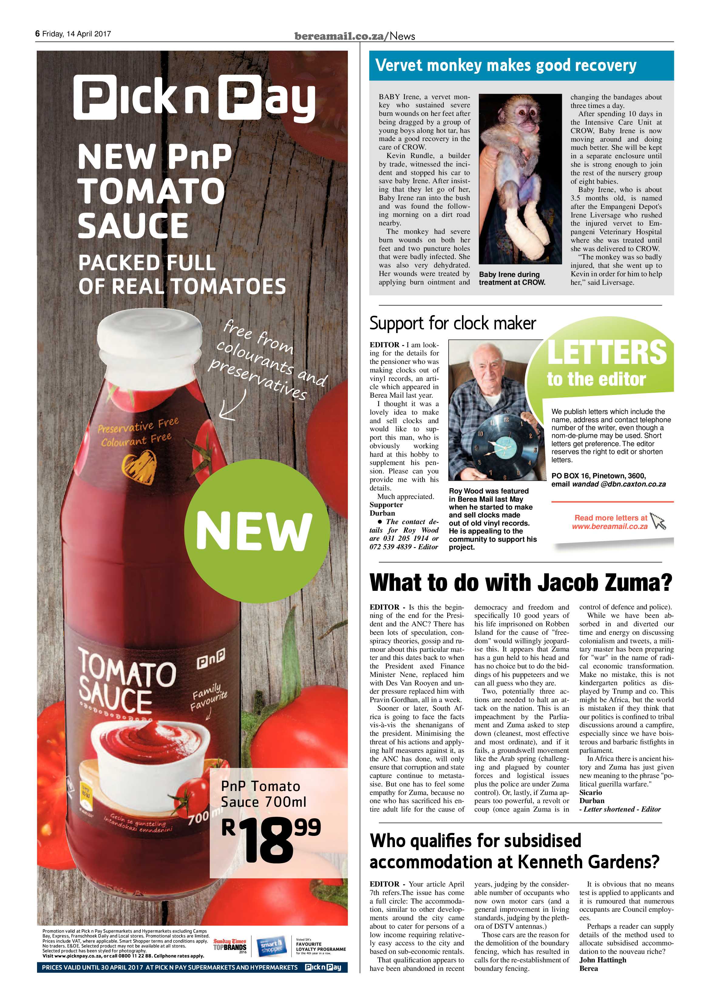 Berea Mail 14 April 2017 page 6