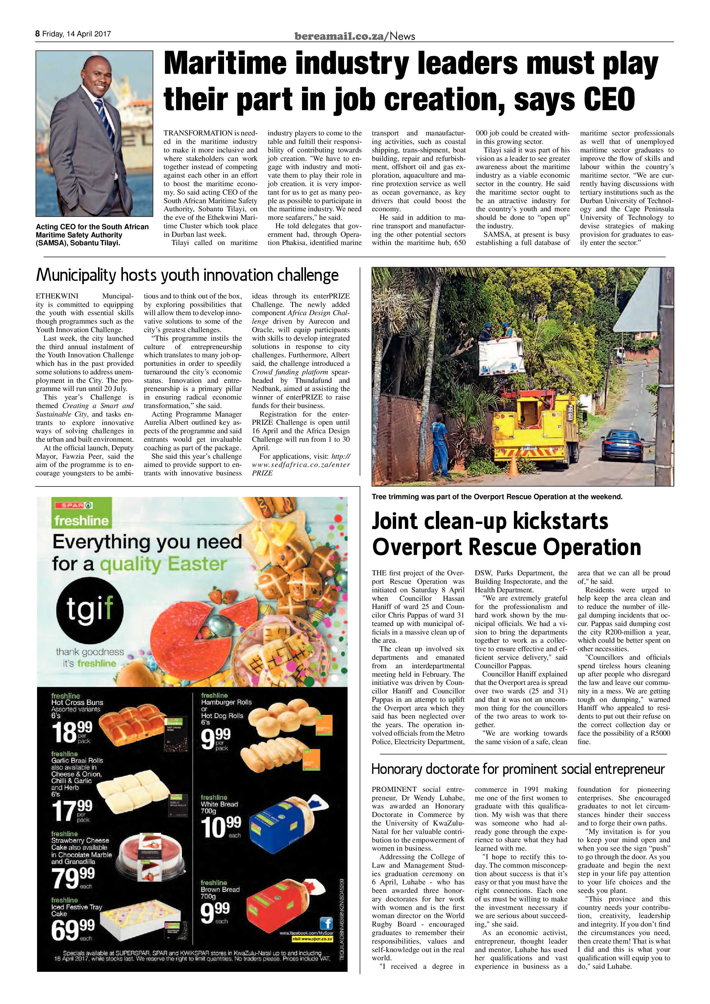 Berea Mail 14 April 2017 page 8