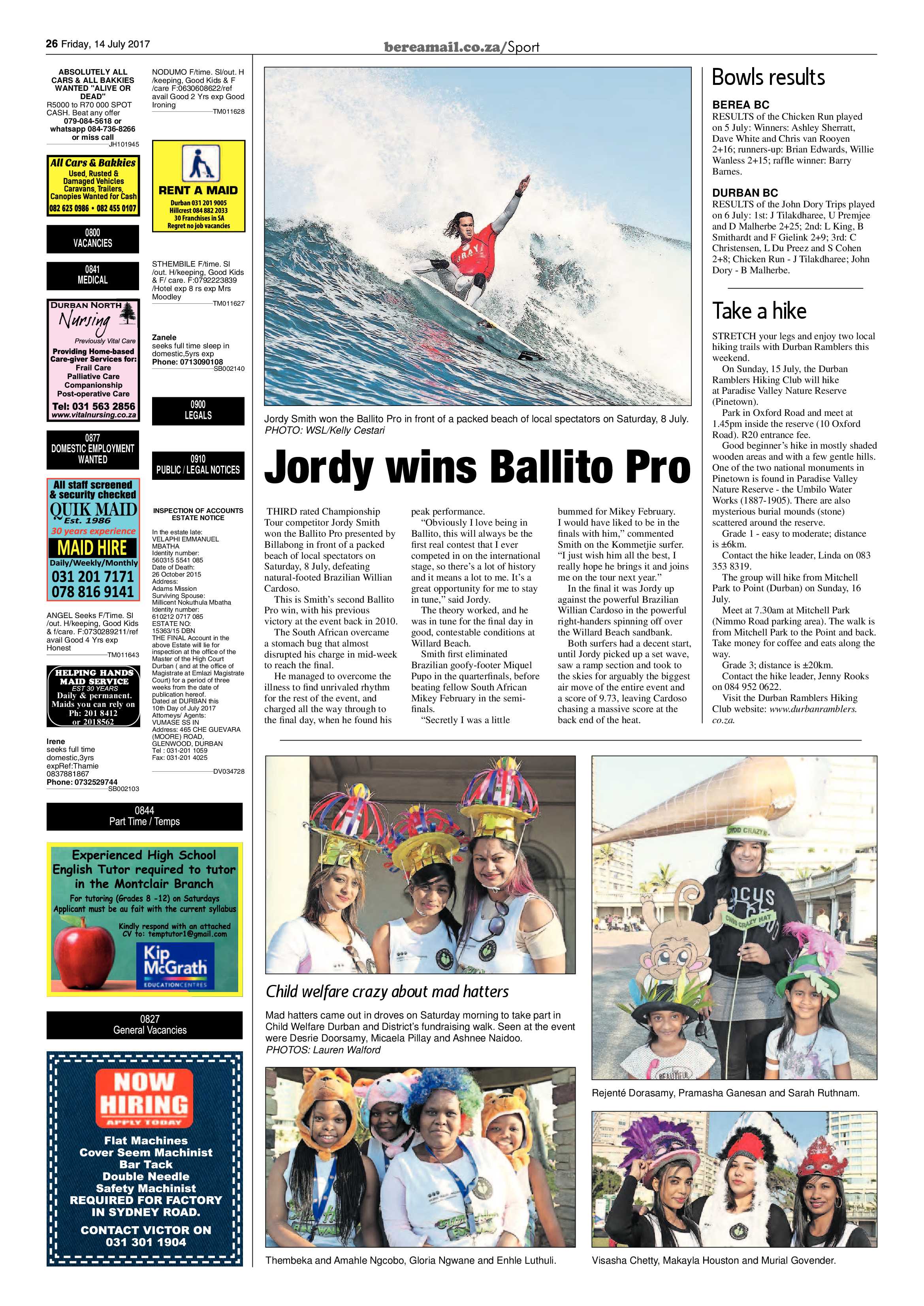 Berea Mail 14 July 2017 page 26