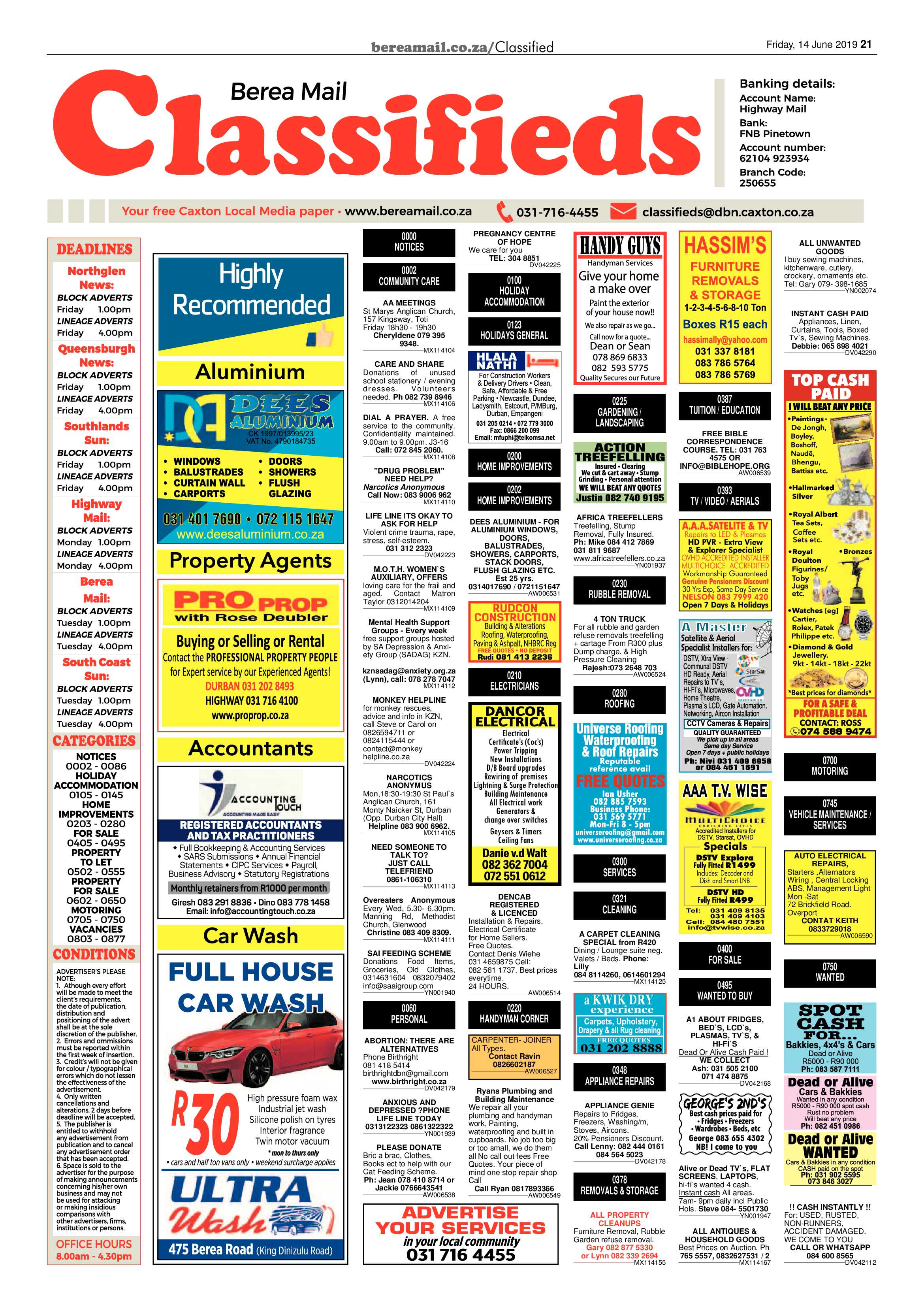 Berea Mail 14 June 2019 page 21