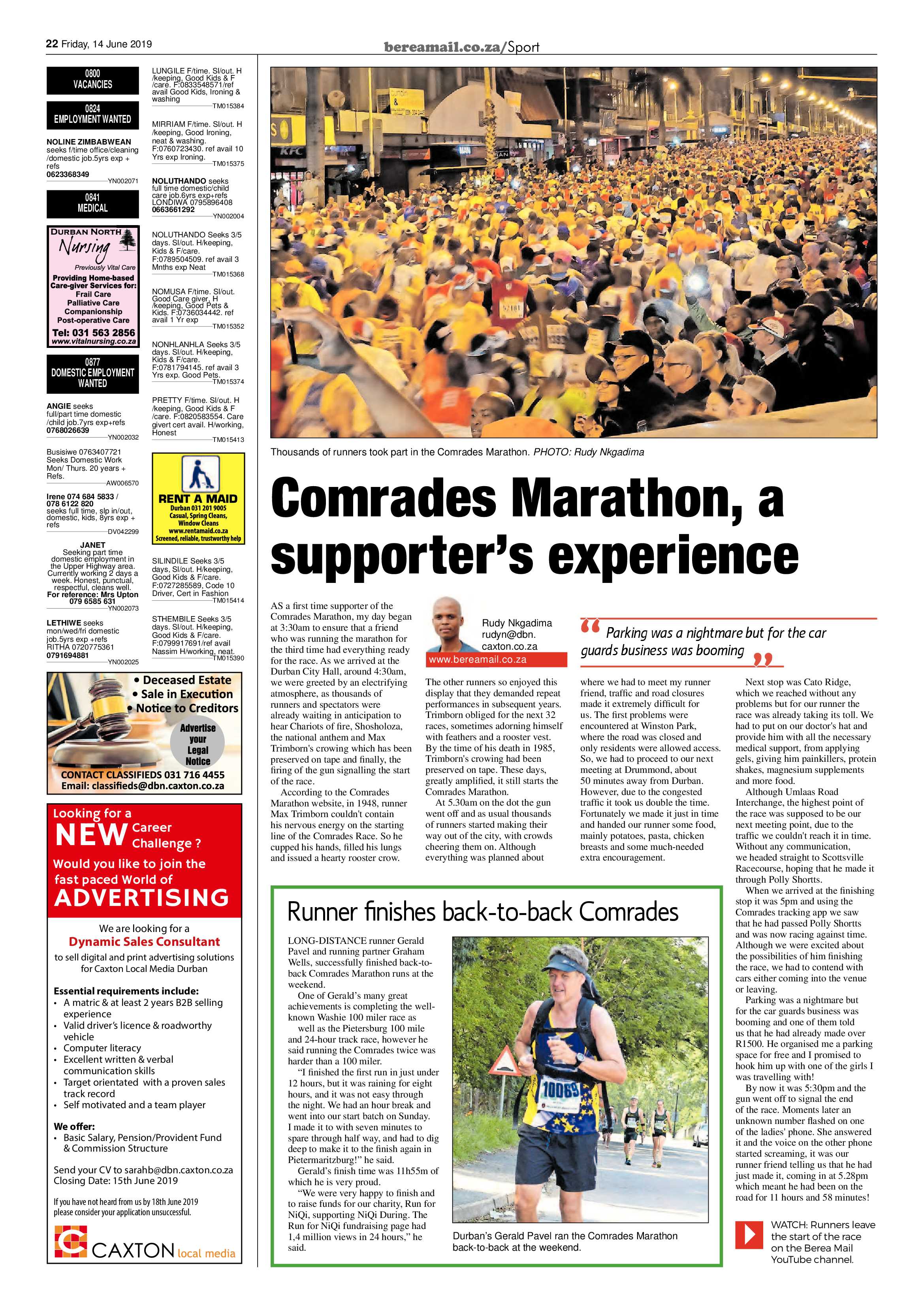 Berea Mail 14 June 2019 page 22