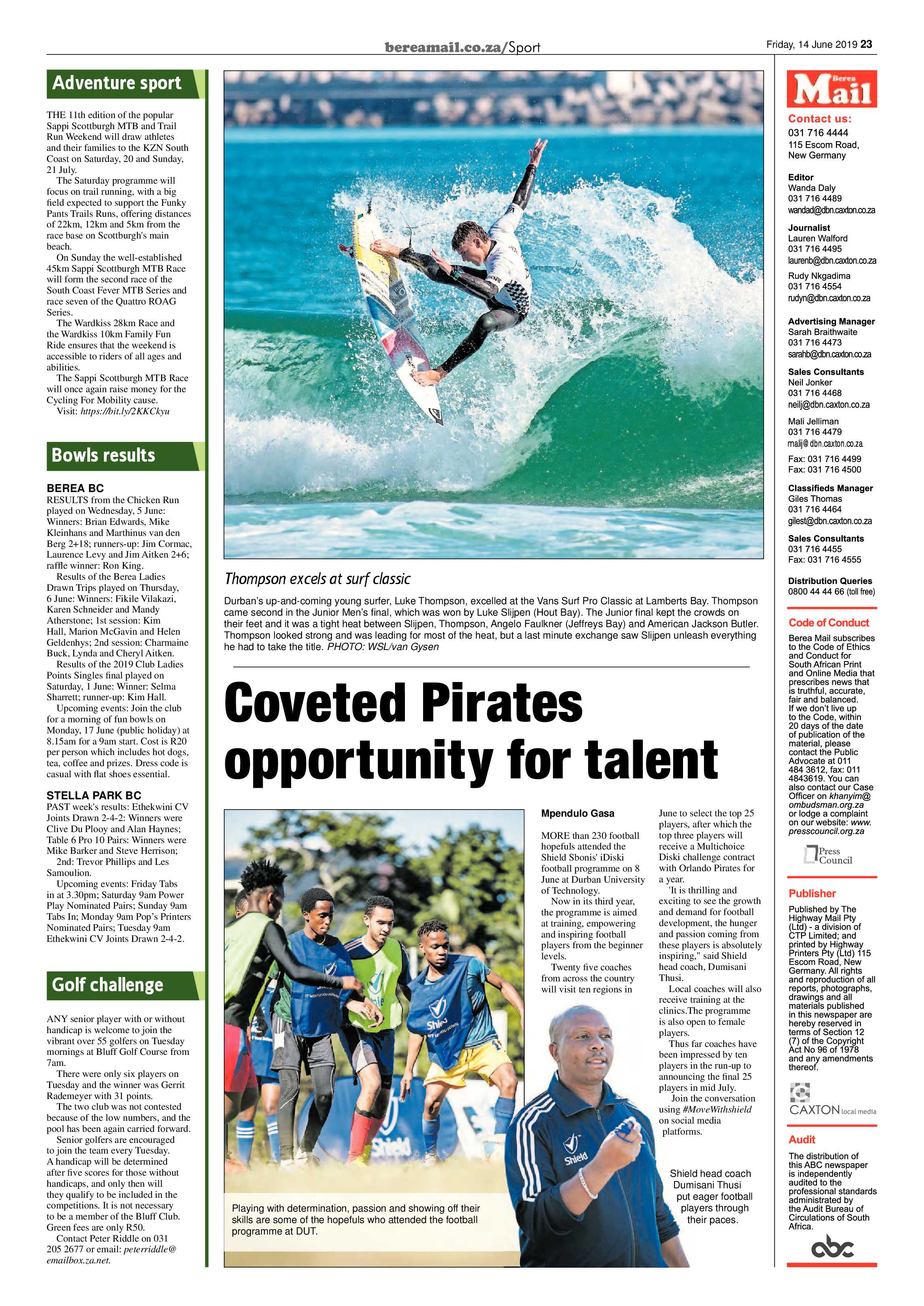 Berea Mail 14 June 2019 page 23