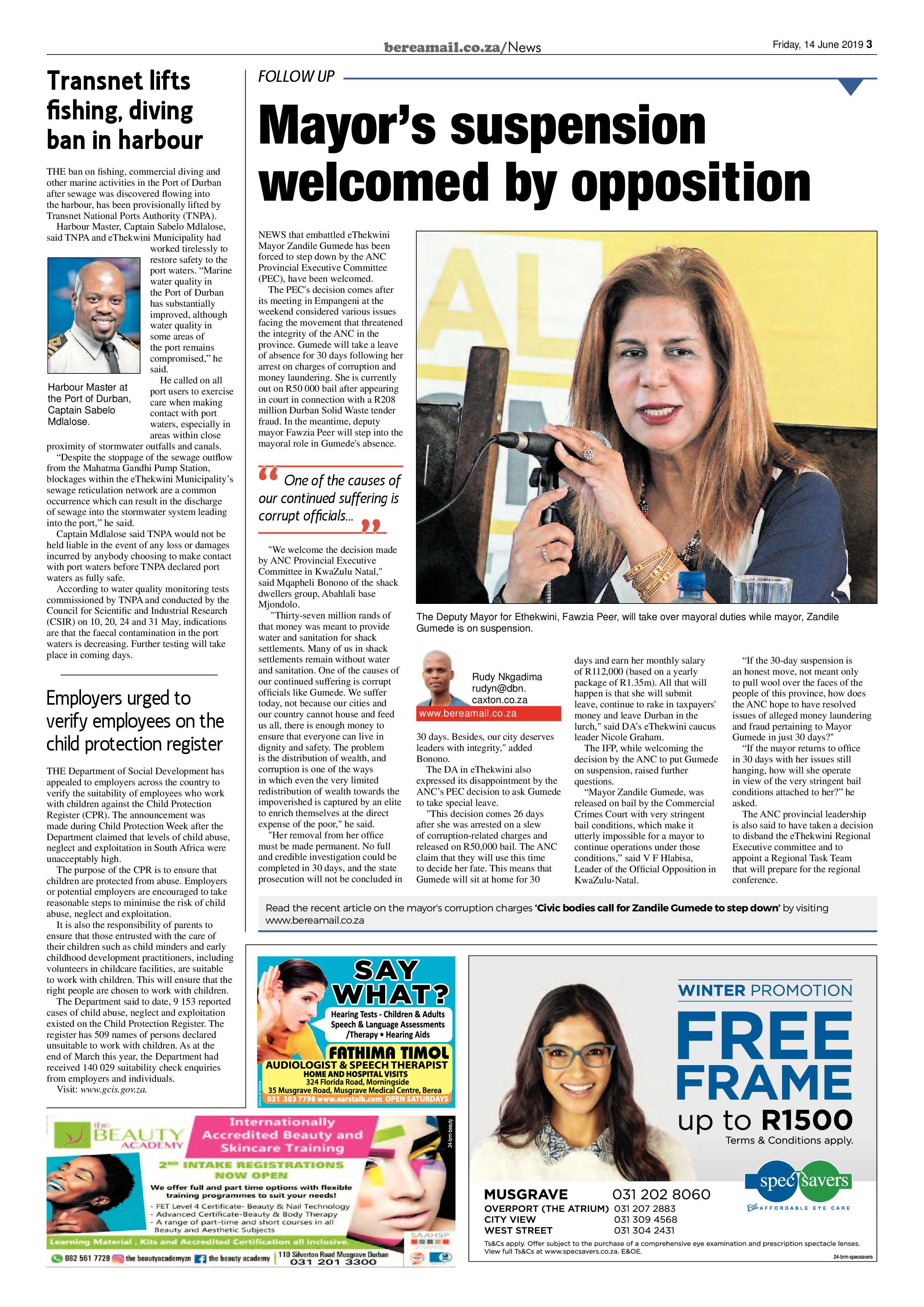 Berea Mail 14 June 2019 page 3