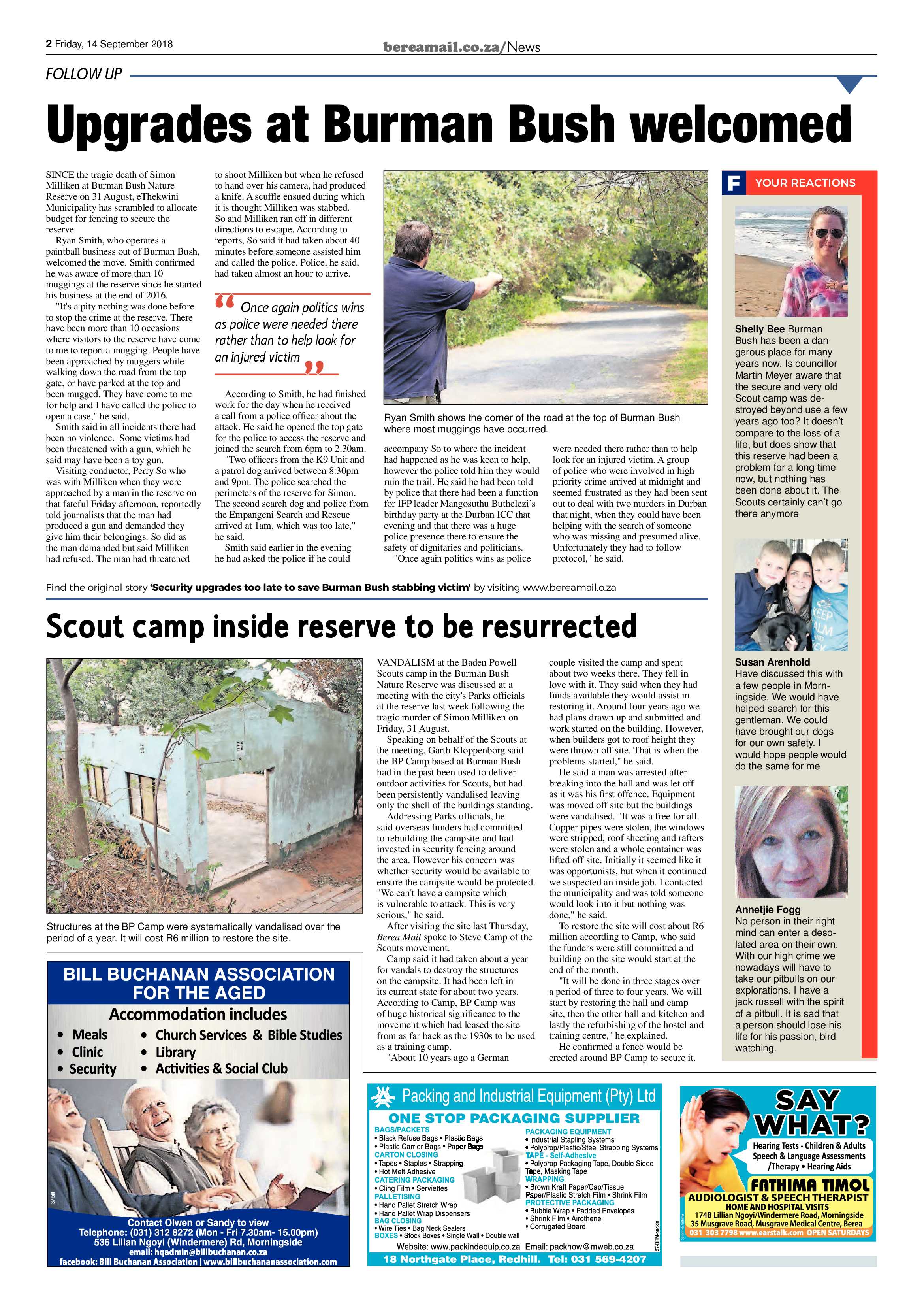 Berea Mail 14 September 2018 page 2