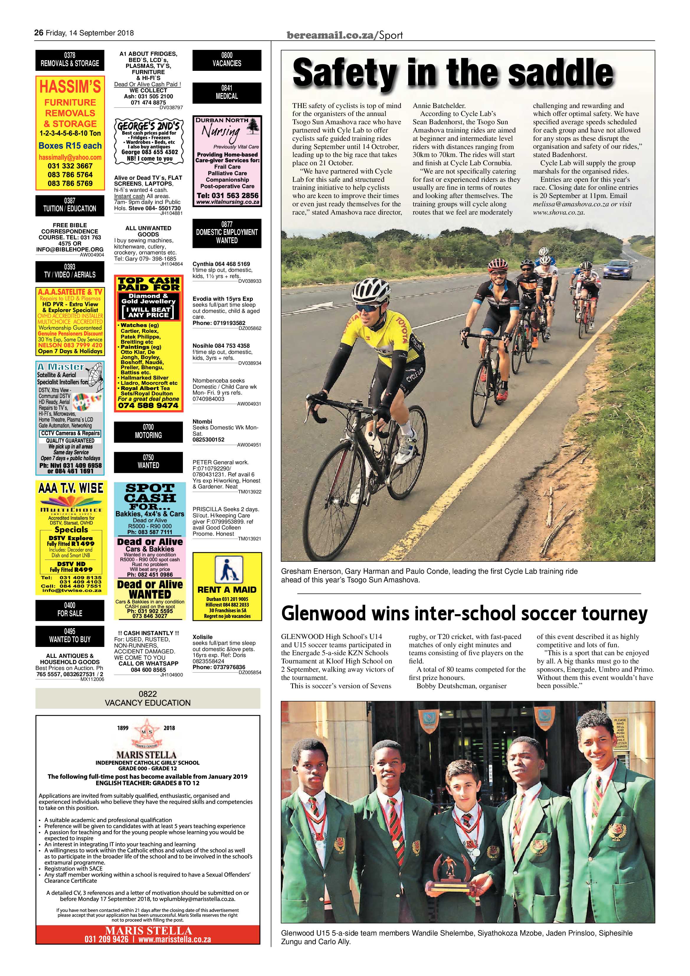 Berea Mail 14 September 2018 page 26