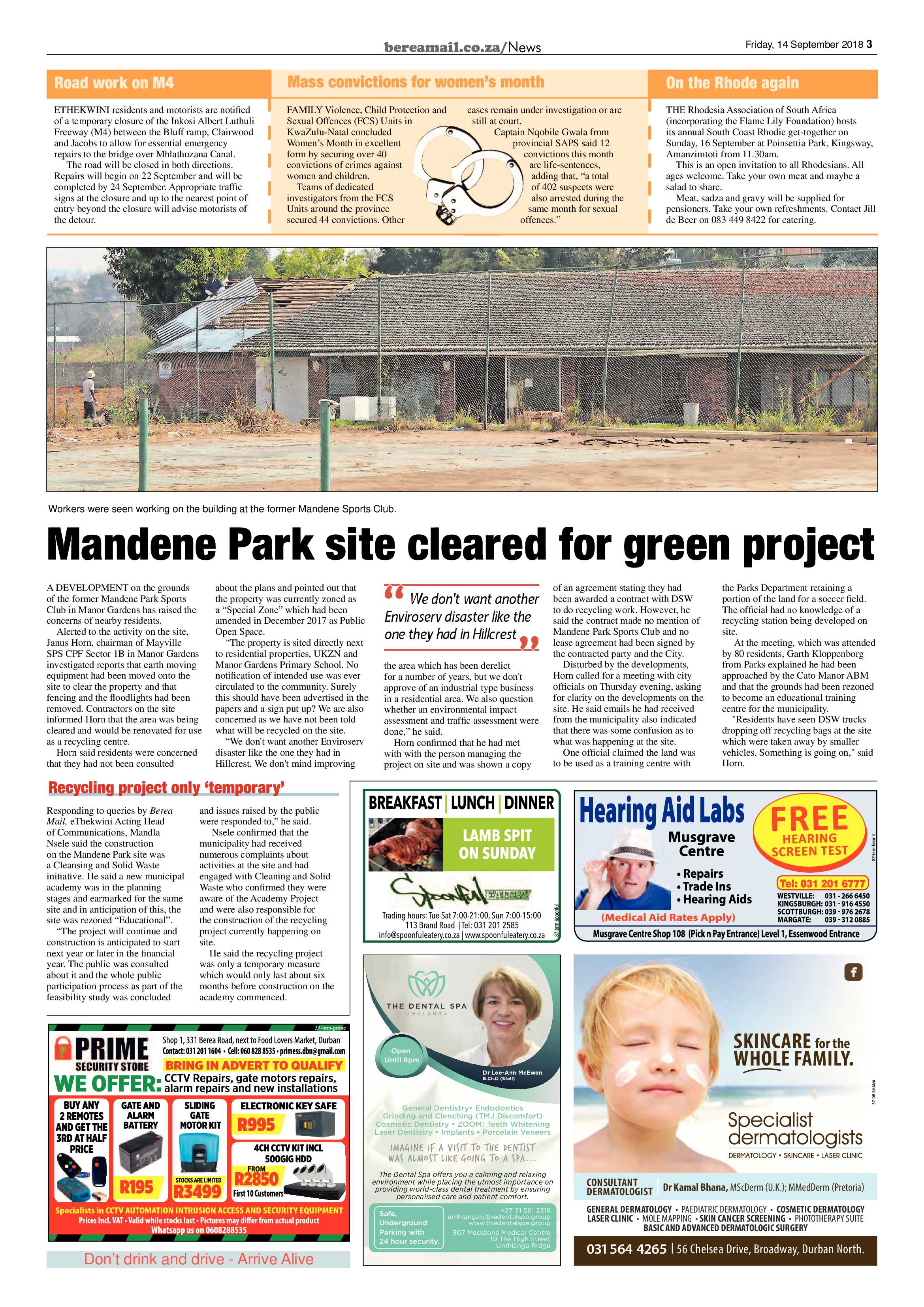 Berea Mail 14 September 2018 page 3