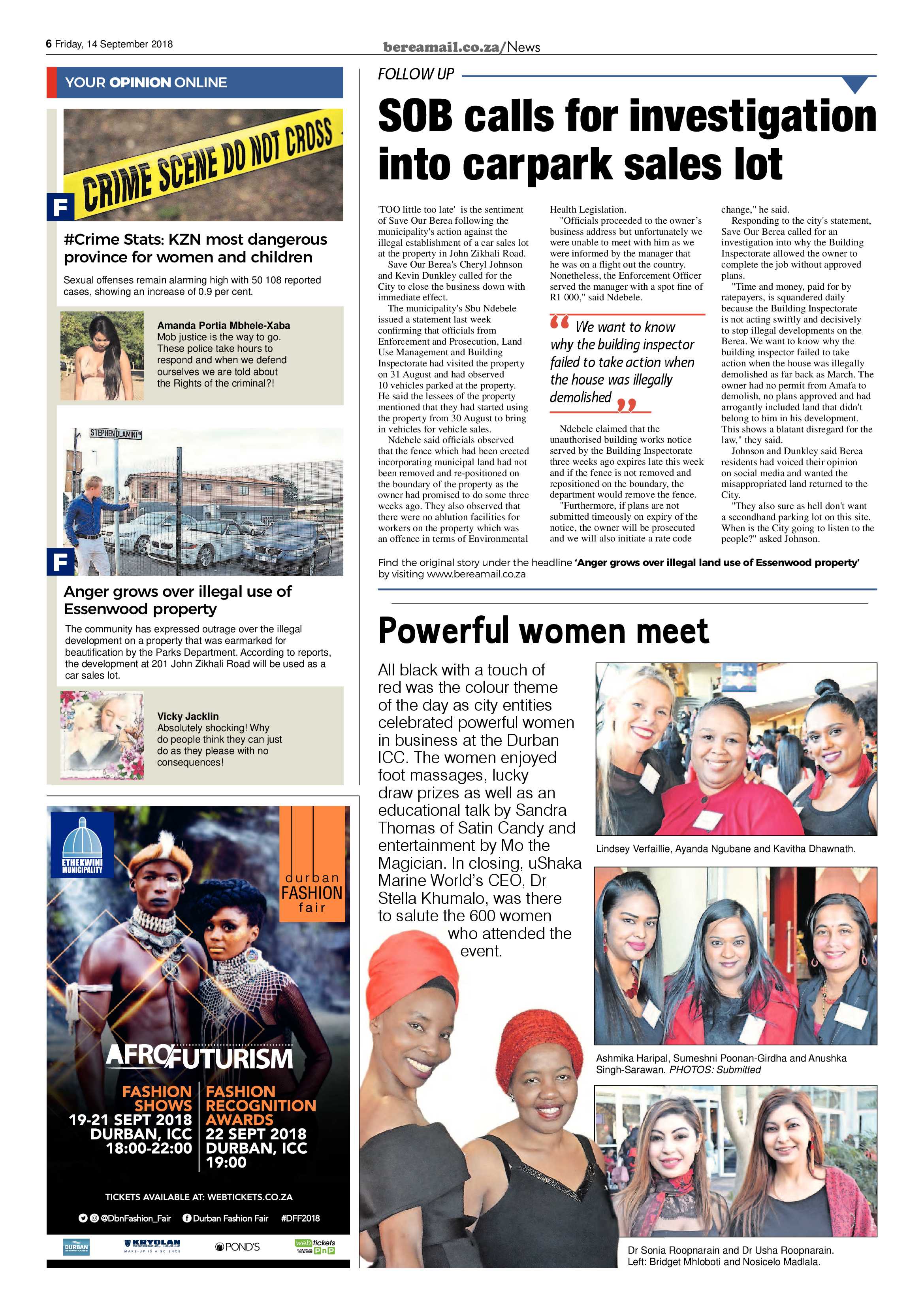 Berea Mail 14 September 2018 page 6