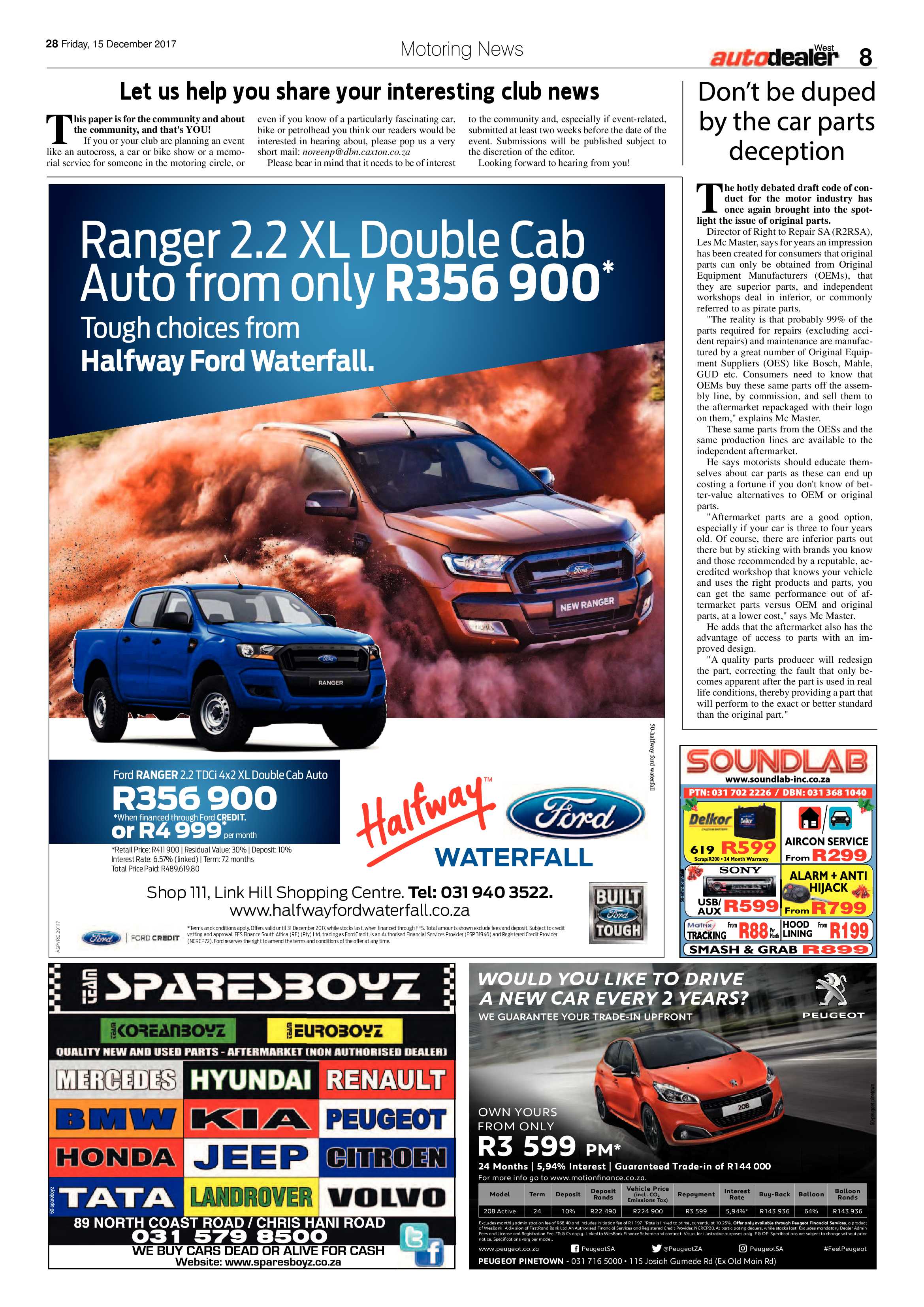 Berea Mail 15 December 2017 page 28
