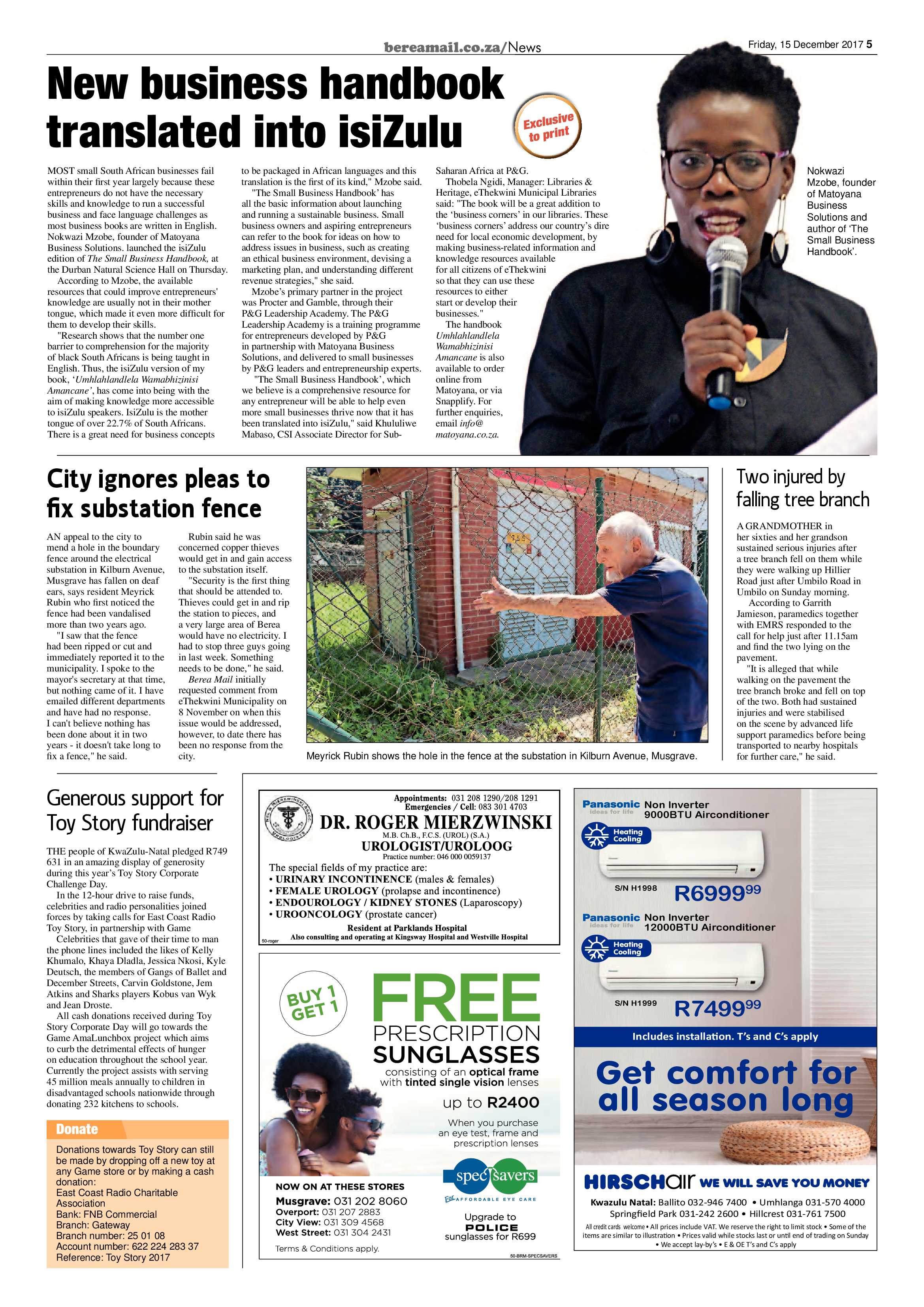 Berea Mail 15 December 2017 page 5