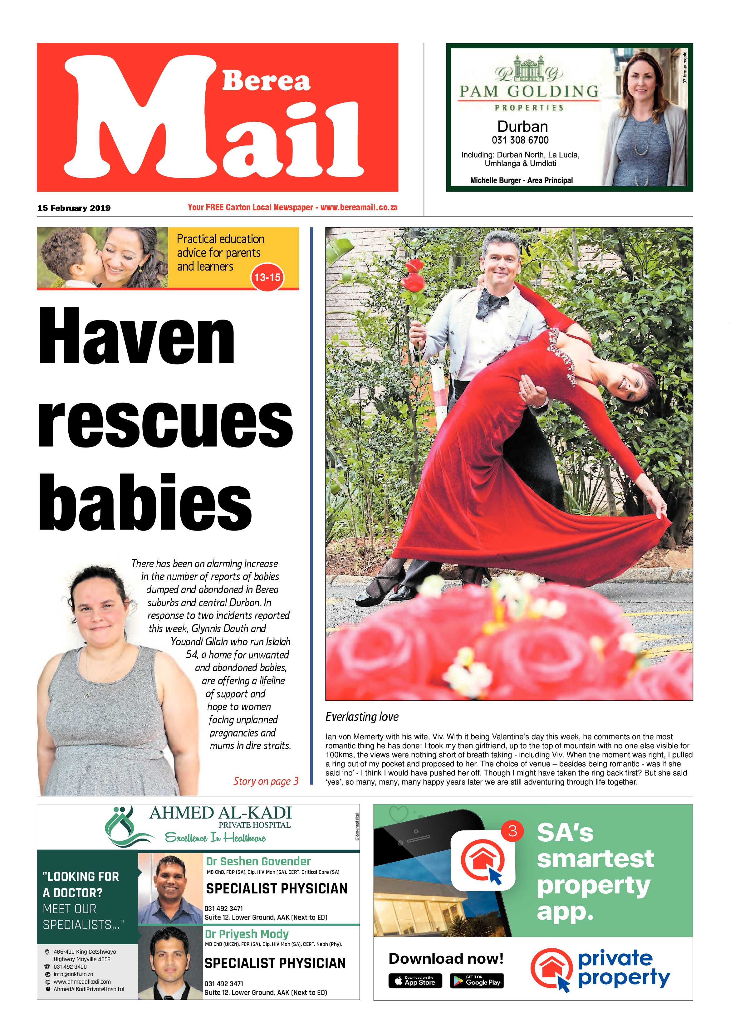 Berea Mail 15 February 2019 page 1