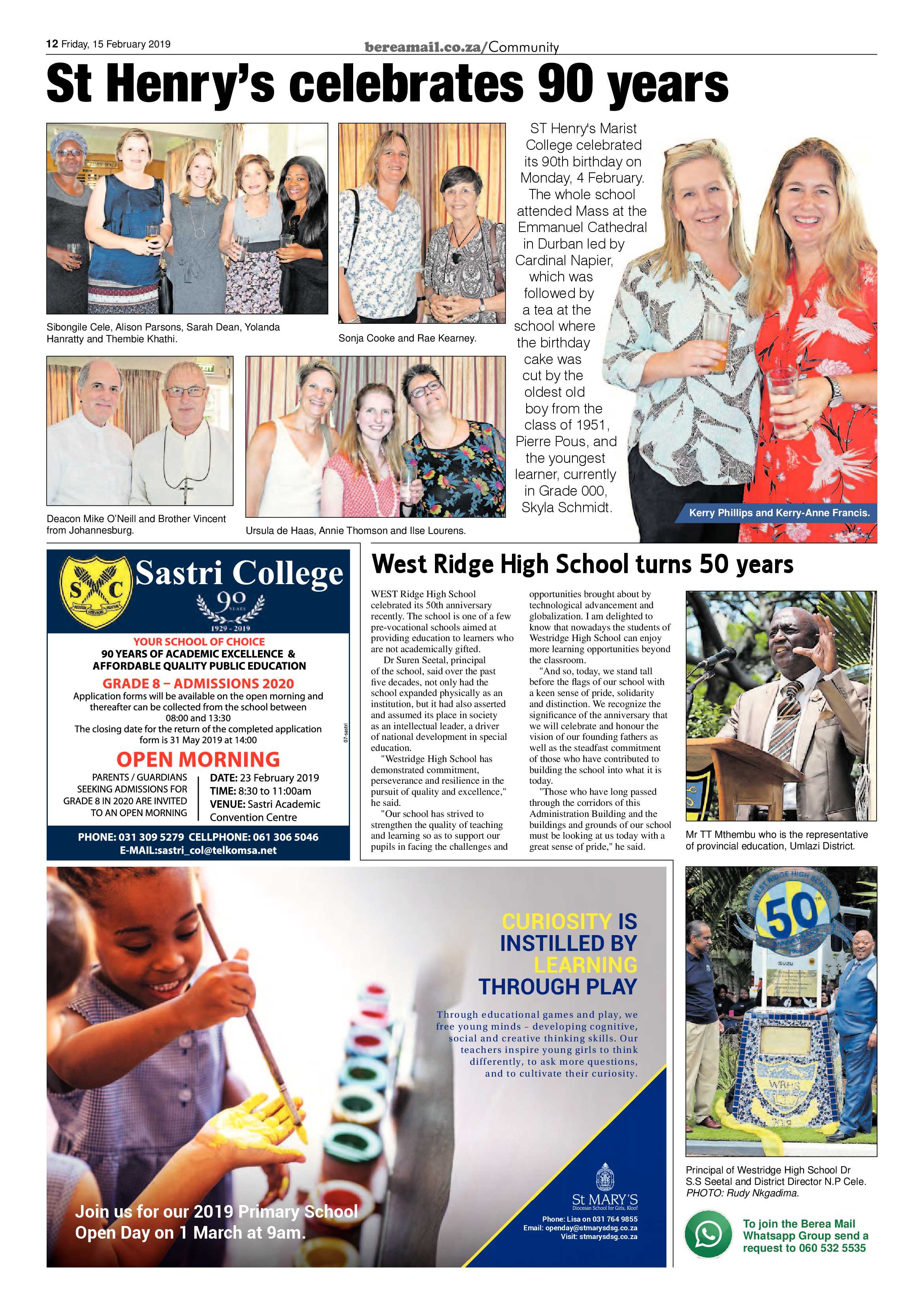 Berea Mail 15 February 2019 page 12