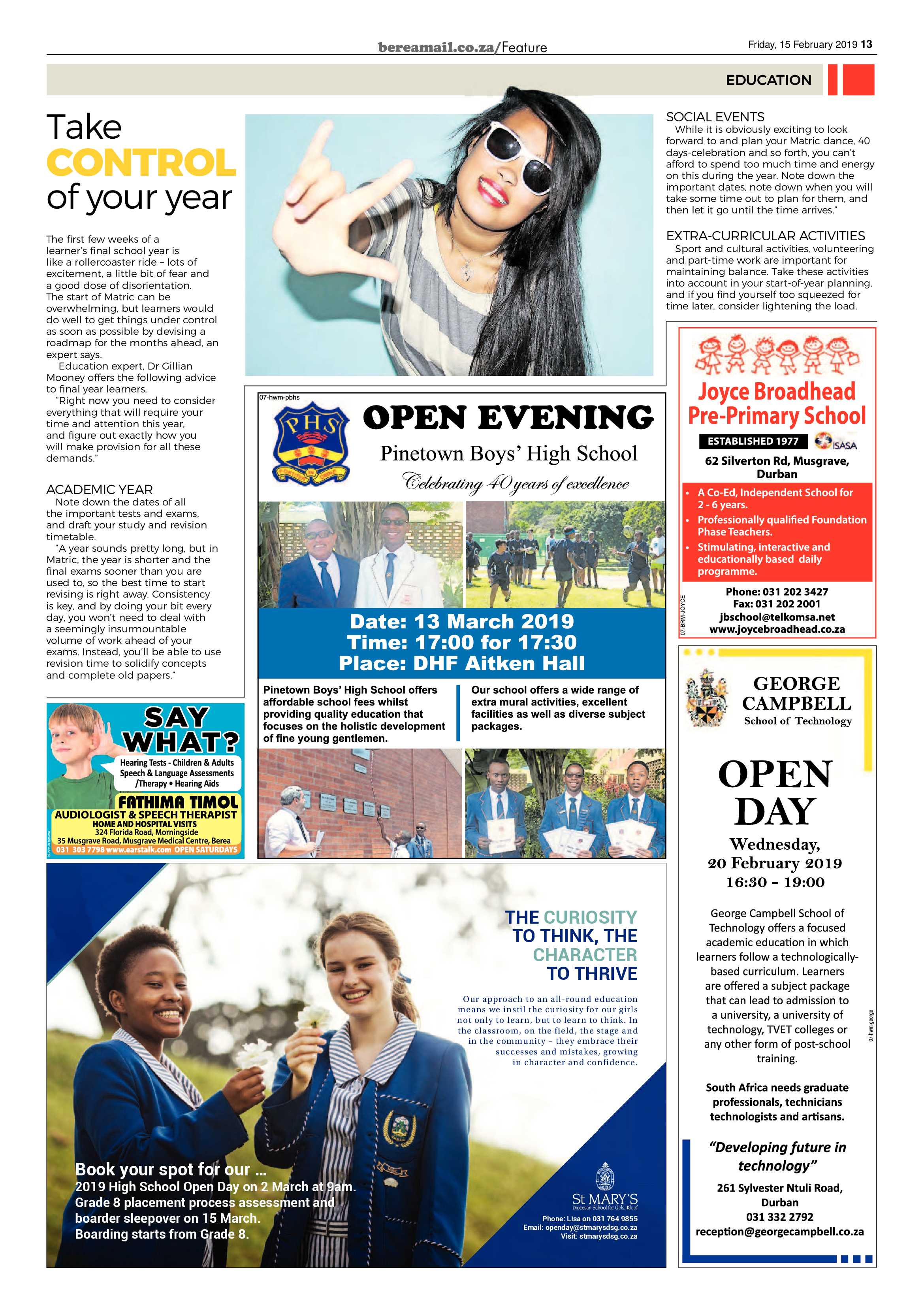 Berea Mail 15 February 2019 page 13