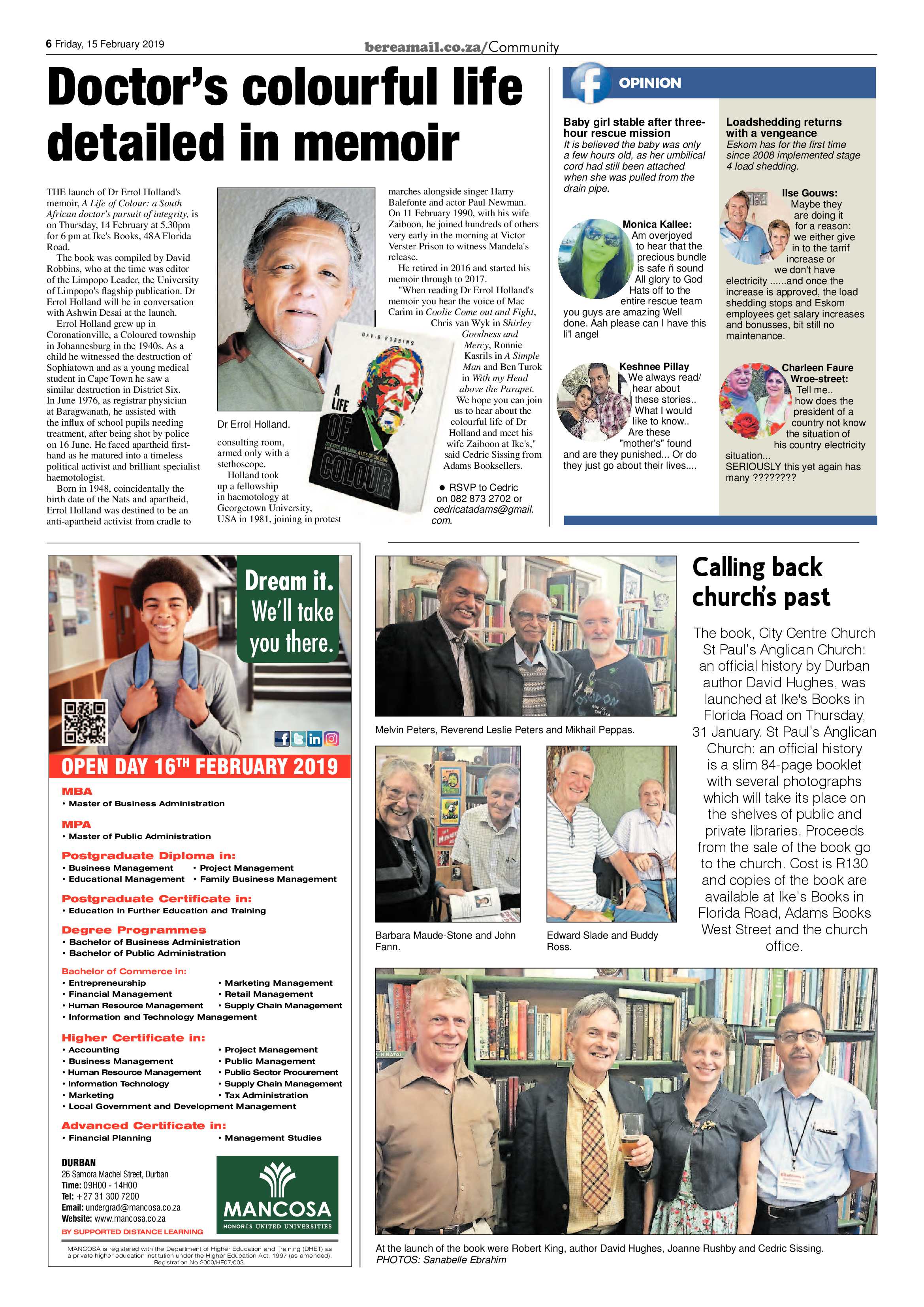 Berea Mail 15 February 2019 page 6