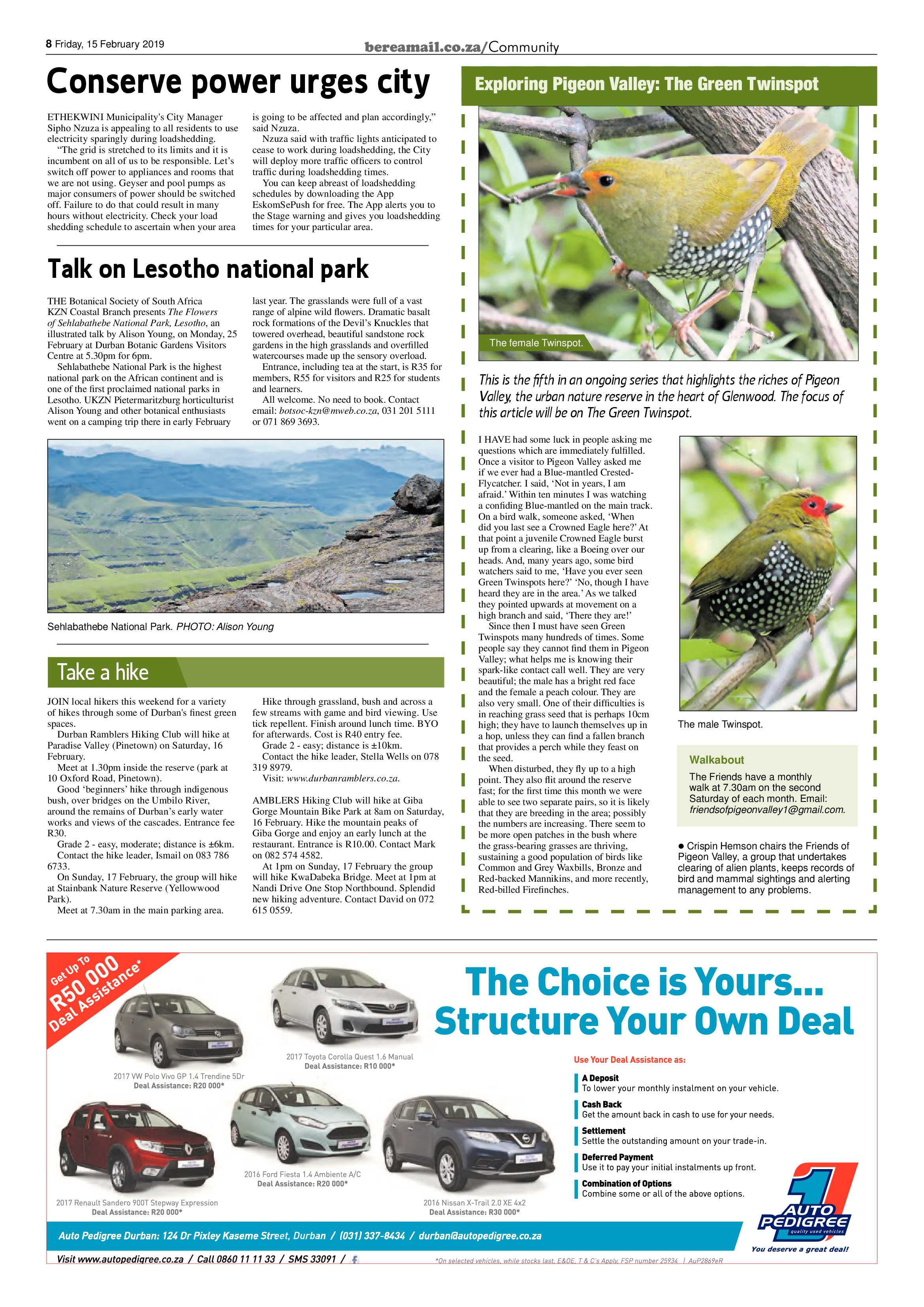 Berea Mail 15 February 2019 page 8