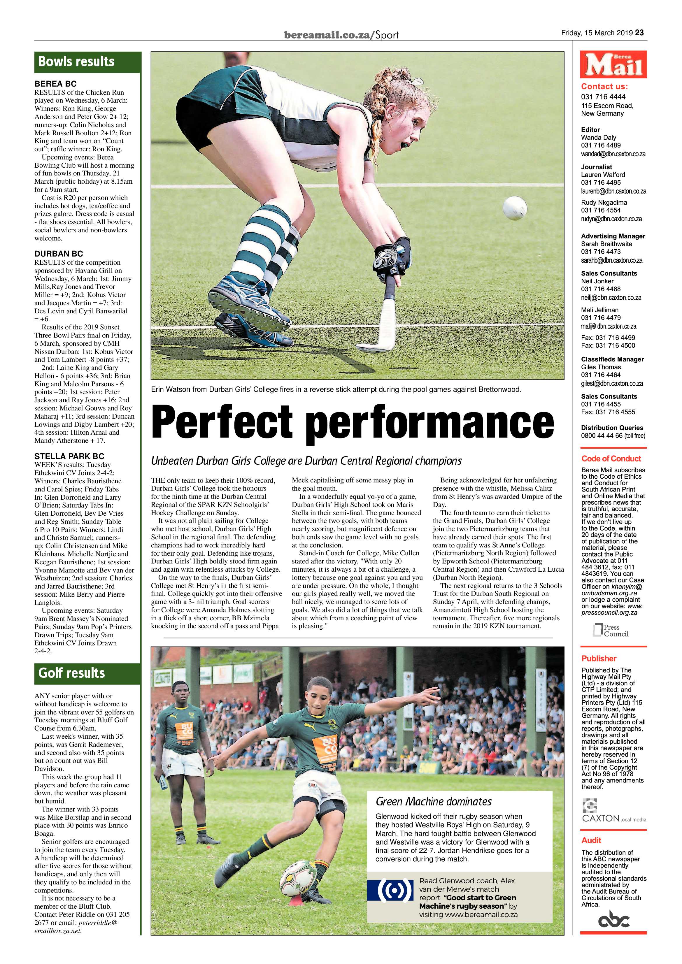 Berea Mail 15 March 2019 page 23