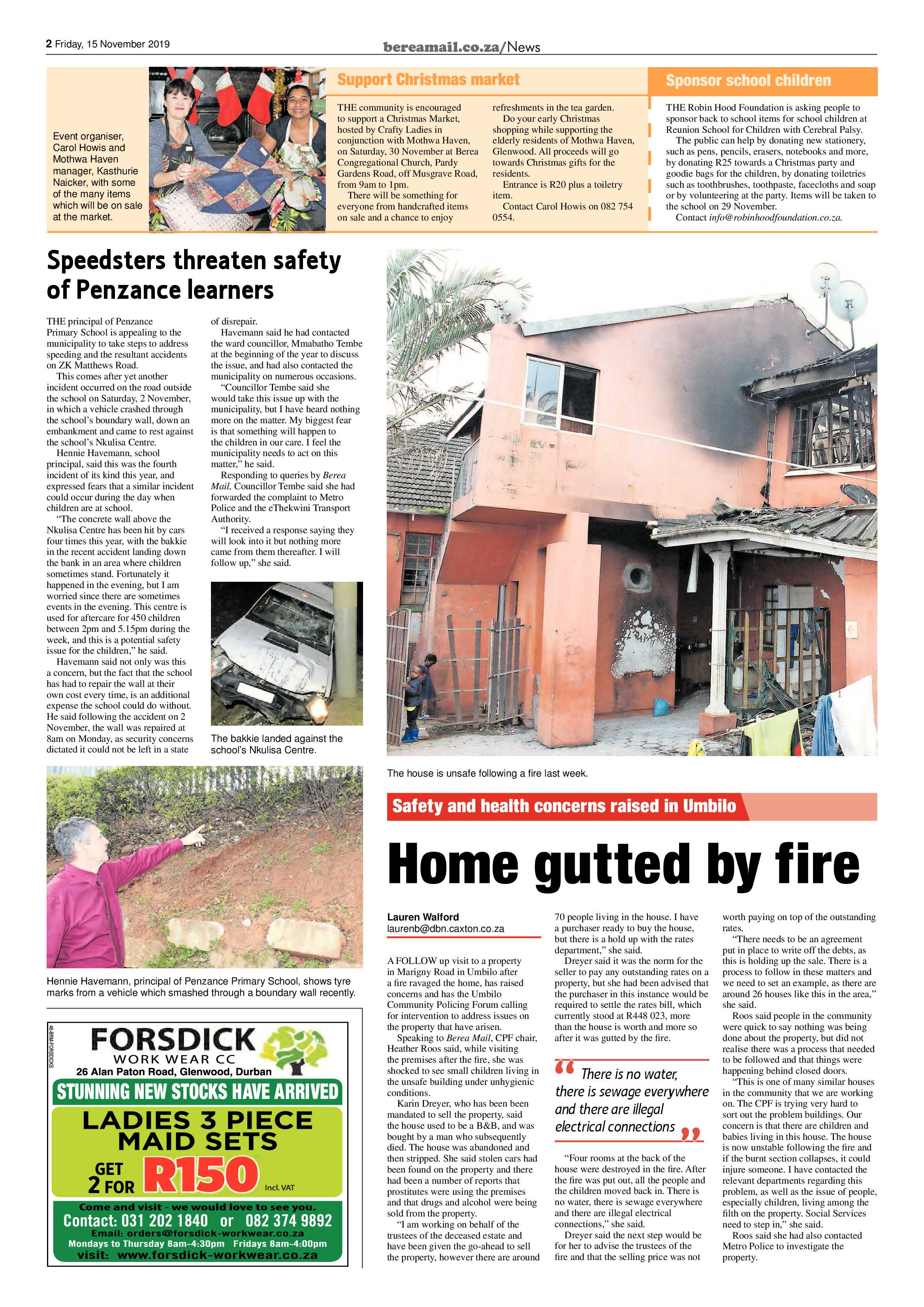 Berea Mail 15 November 2019 page 2