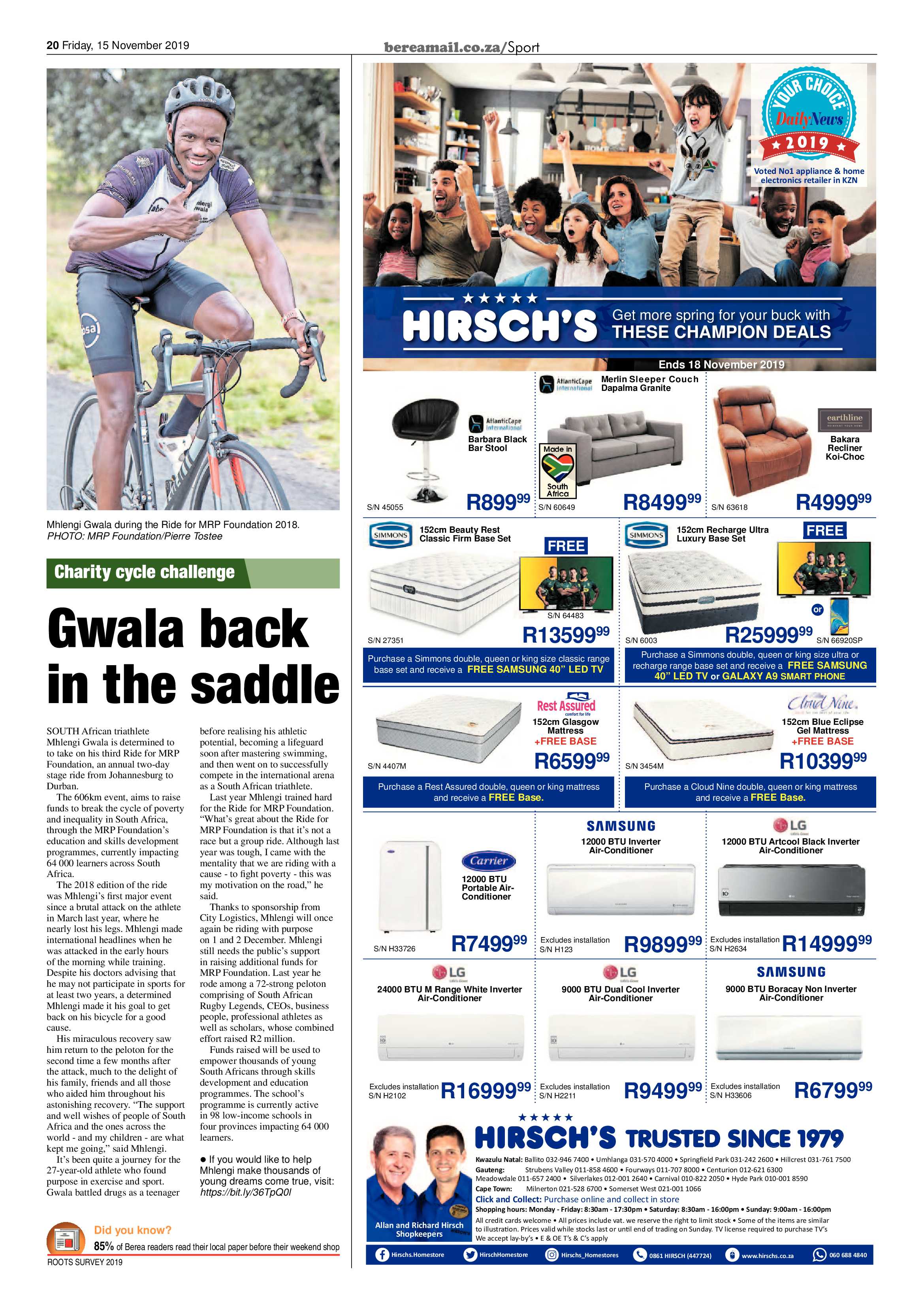 Berea Mail 15 November 2019 page 20