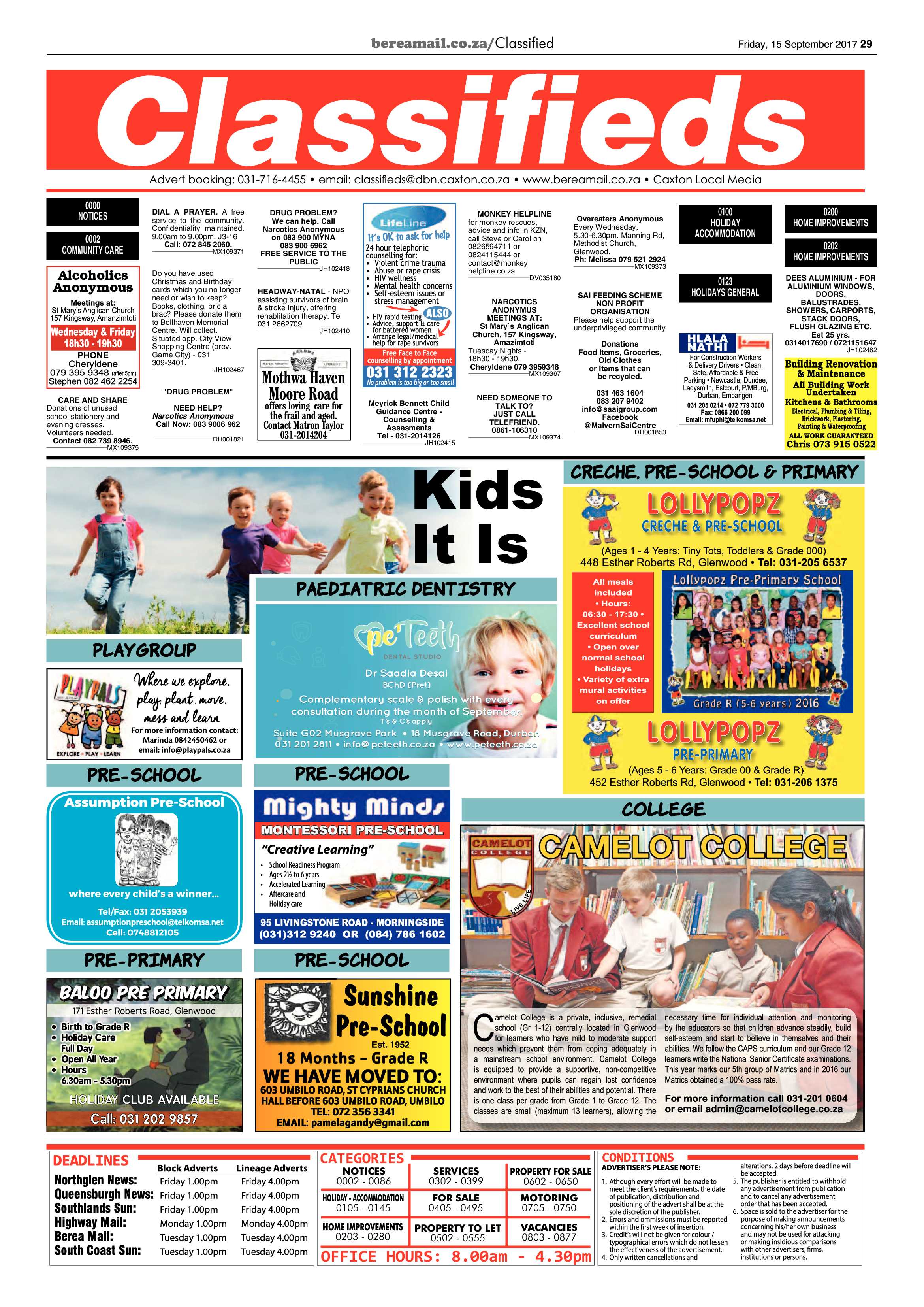 Berea Mail 15 September 2017 page 29