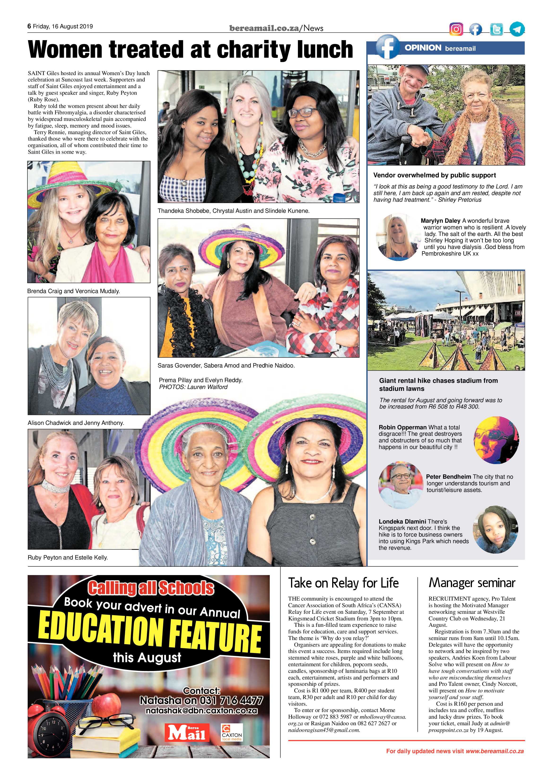 Berea Mail 16 August 2019 page 6