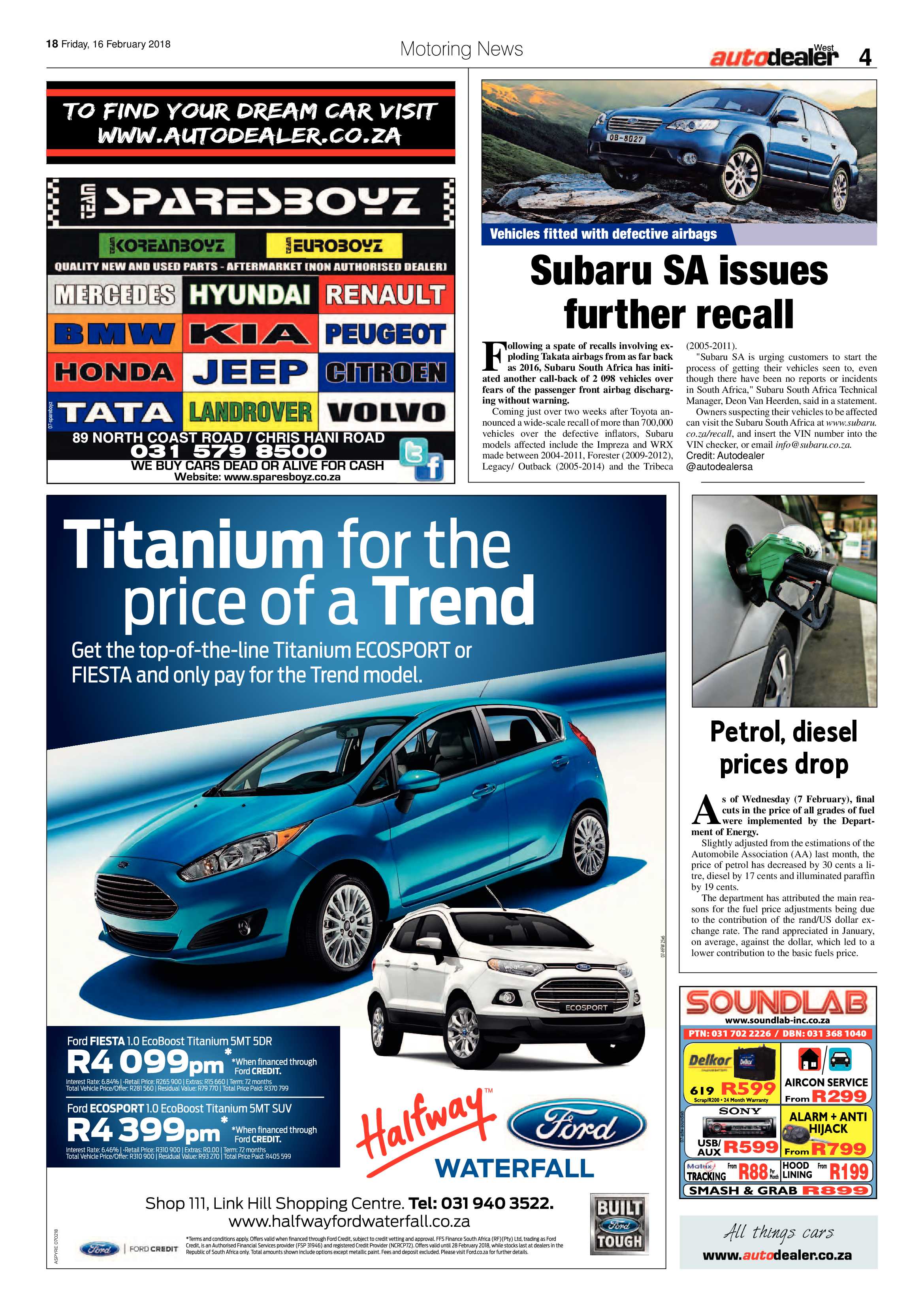 Berea Mail 16 February 2018 page 18
