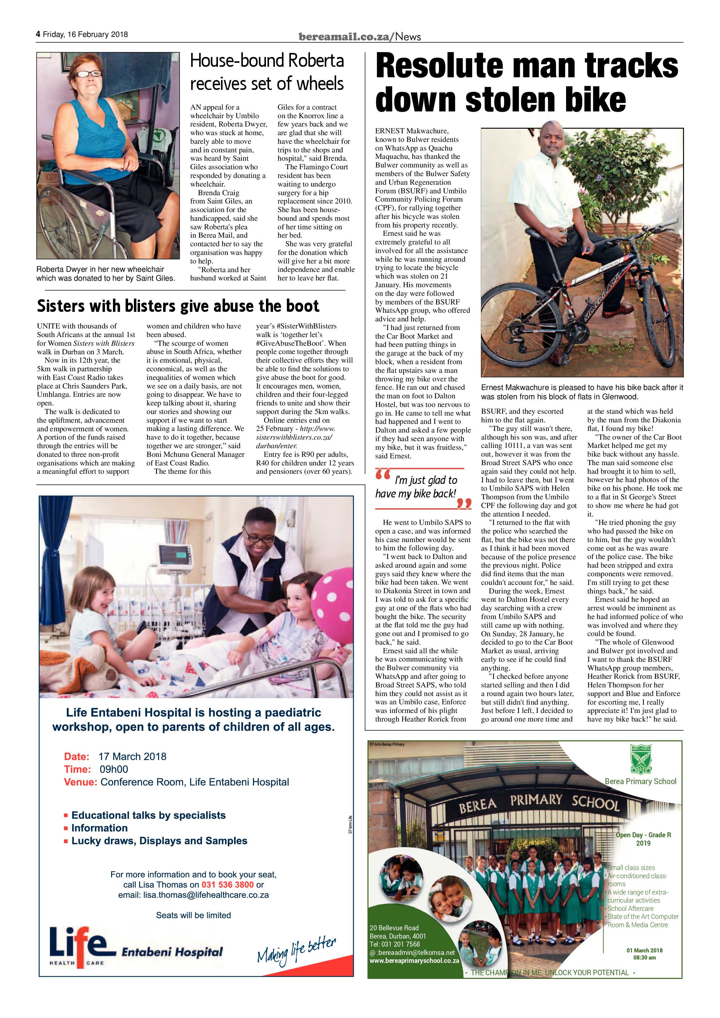 Berea Mail 16 February 2018 page 4