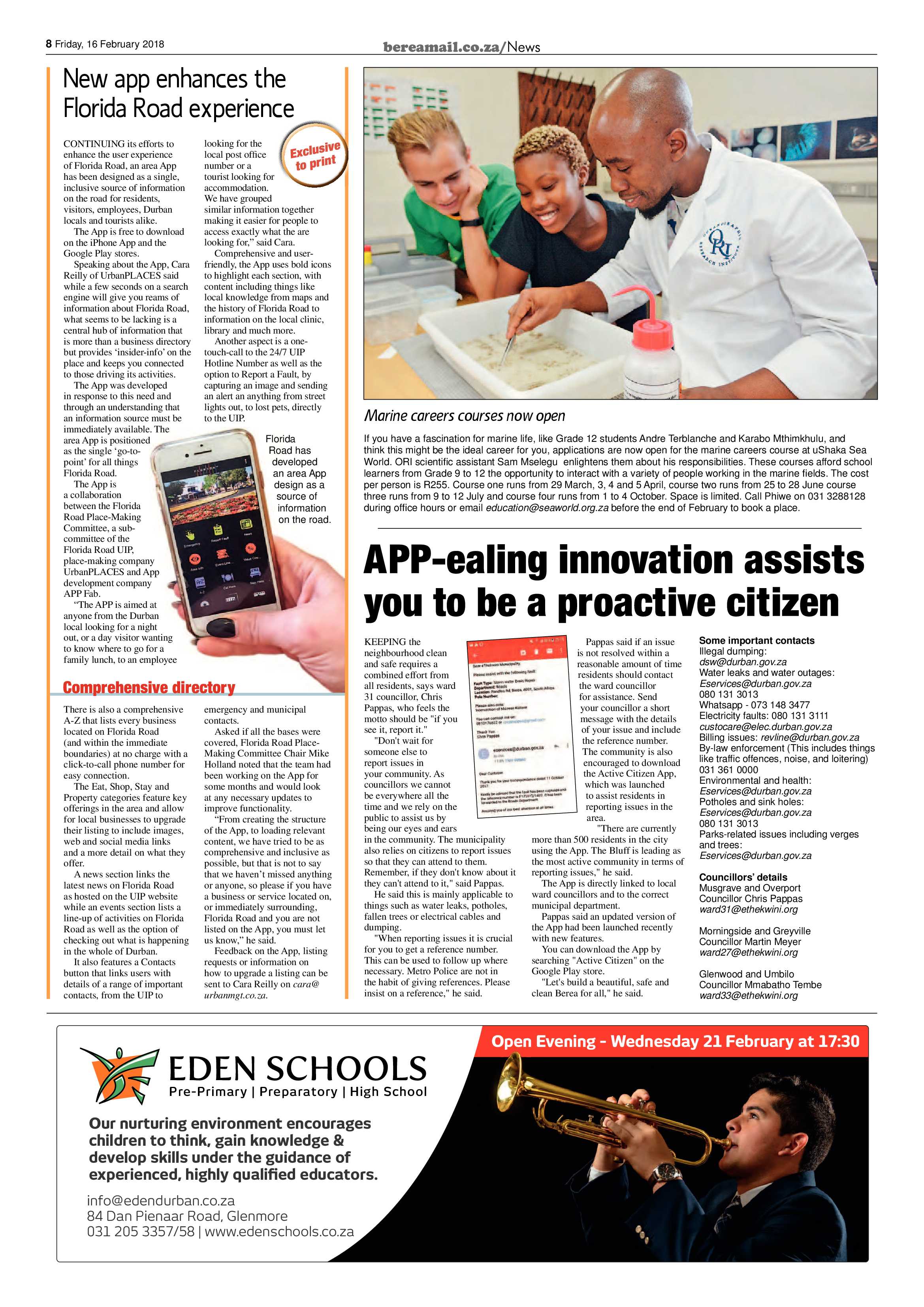 Berea Mail 16 February 2018 page 8